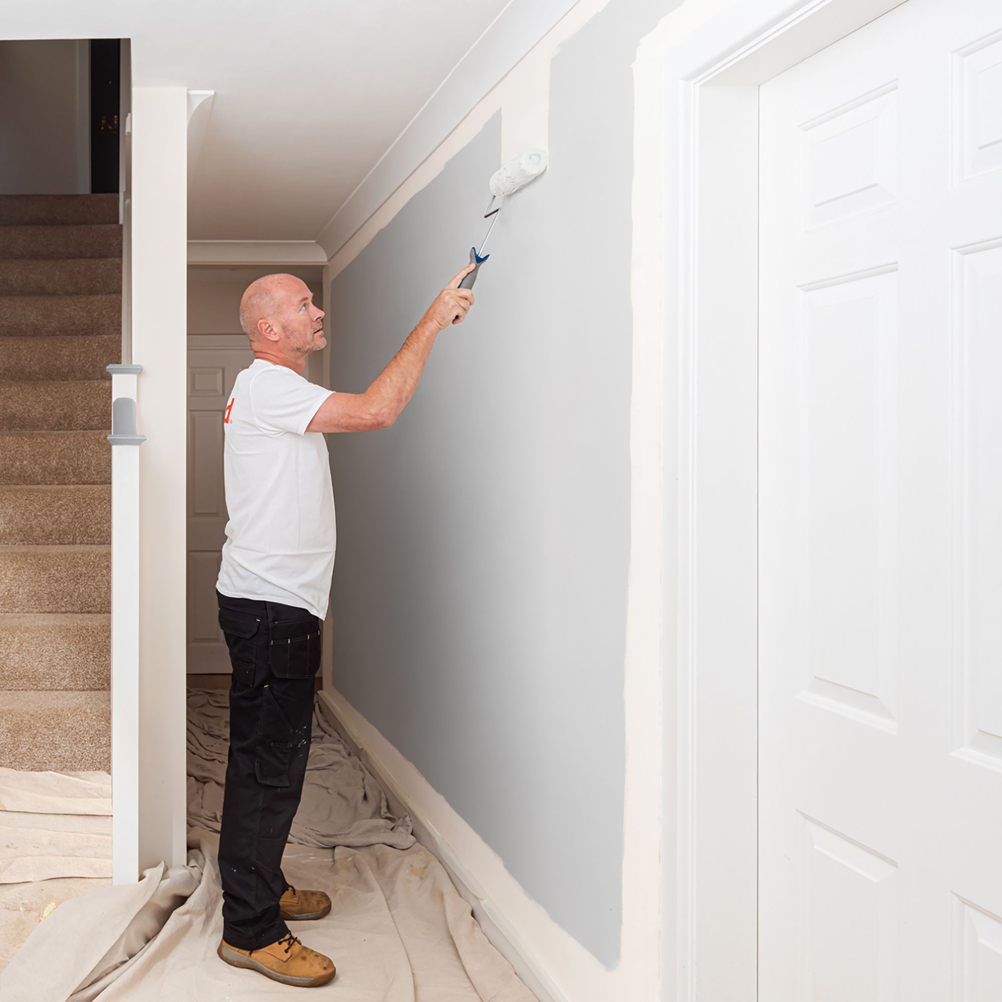 Leyland Trade Mercury Grey Contract matt Wall & ceiling Emulsion paint, 12L