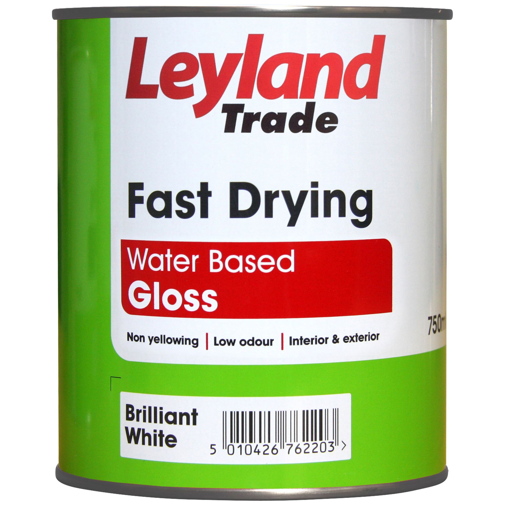 Leyland Trade Quick Dry Pure brilliant white Gloss Metal & wood paint