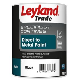 Leyland Trade Specialist Black Semi-gloss Metal paint, 0.75L