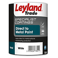 Leyland Trade Specialist White Semi-gloss Metal paint, 0.75L