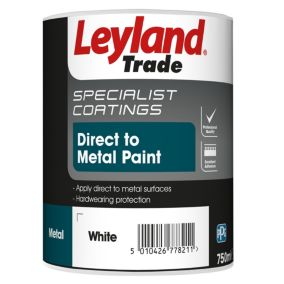 Leyland Trade Specialist White Semi-gloss Metal paint, 0.75L