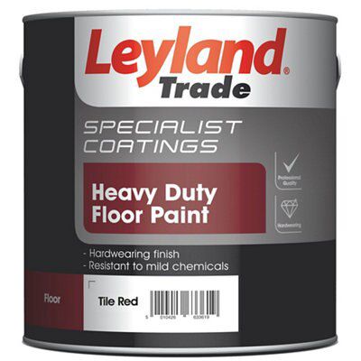 Leyland Trade Tile red Satinwood Floor & tile paint, 2.5L