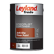 Leyland Trade Tile red Semi-gloss Floor paint, 5L