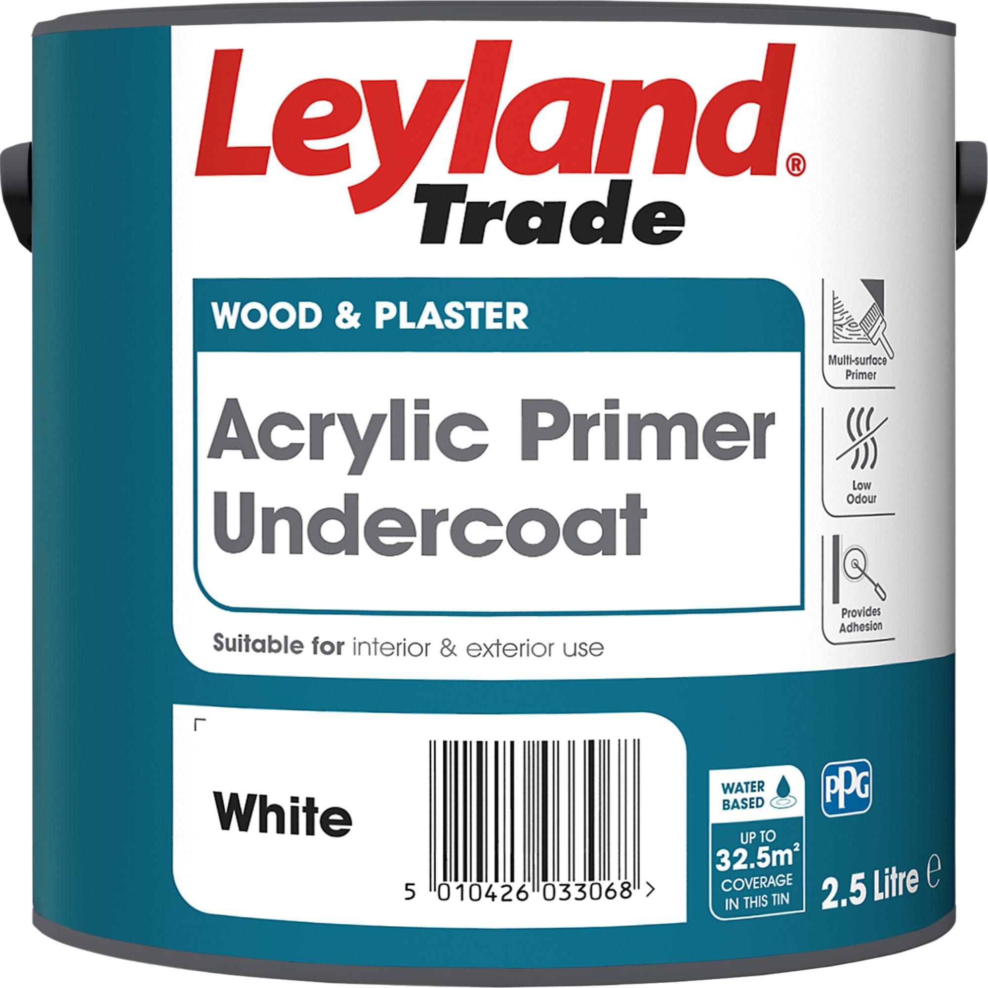 Leyland Trade Universal White Multi-surface Primer & undercoat, 2.5L