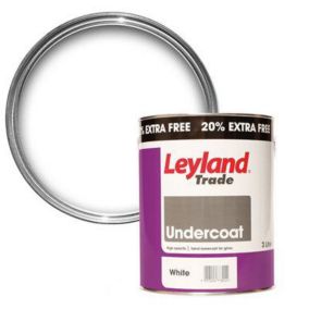 Leyland Trade White Gloss Metal & wood Undercoat, 3L