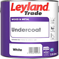 Leyland Trade White Metal & wood Primer & undercoat, 2.5L