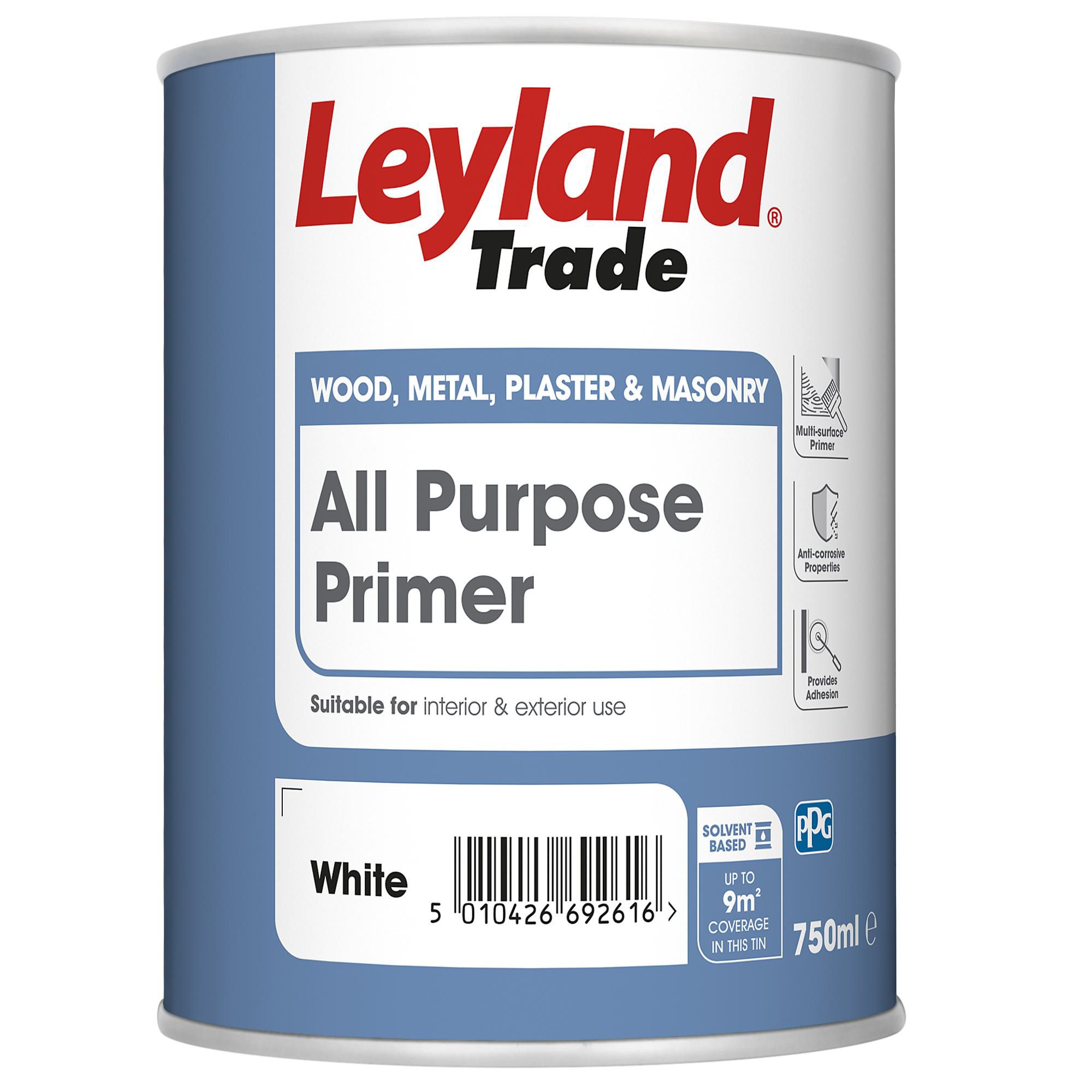 Leyland Trade White Multisurface Primer, 750ml DIY at B&Q