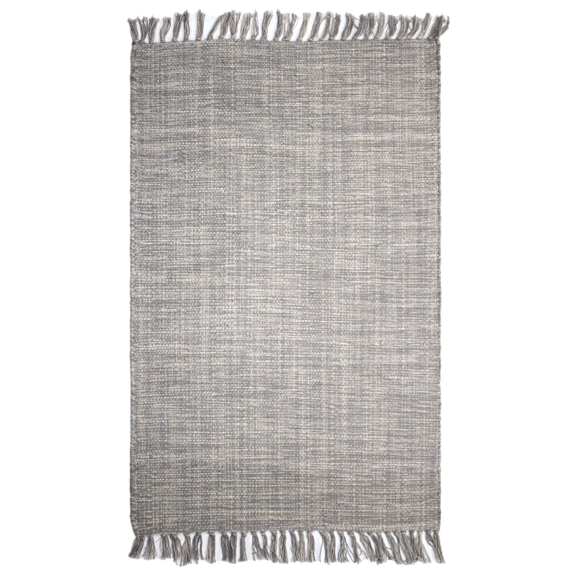 Lianna Grey Textured Small Rug, (L)120cm x (W)80cm