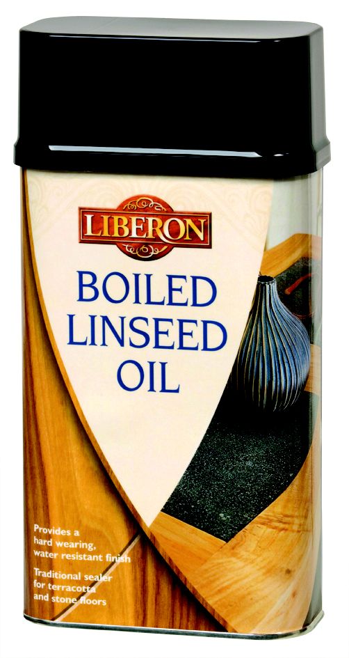 Liberon Clear Satin Boiled linseed Wood oil, 1L