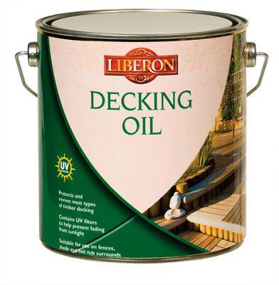 Liberon Medium Oak Satin Decking Wood oil, 2.5L | DIY at B&Q
