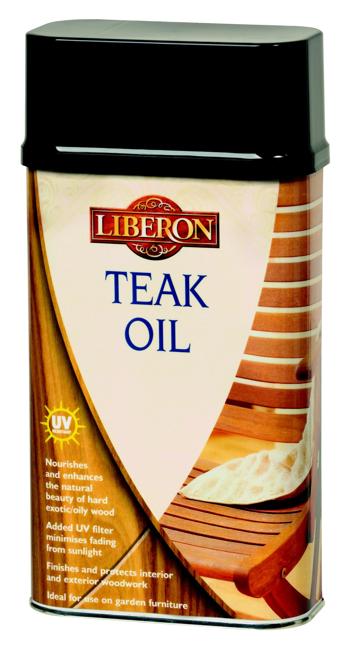 Liberon Satin UV resistant Teak Wood oil, 1L