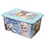 Licenced Homeware Multicolour Frozen Timeless 35L Plastic Stackable Toy Storage box & Lid