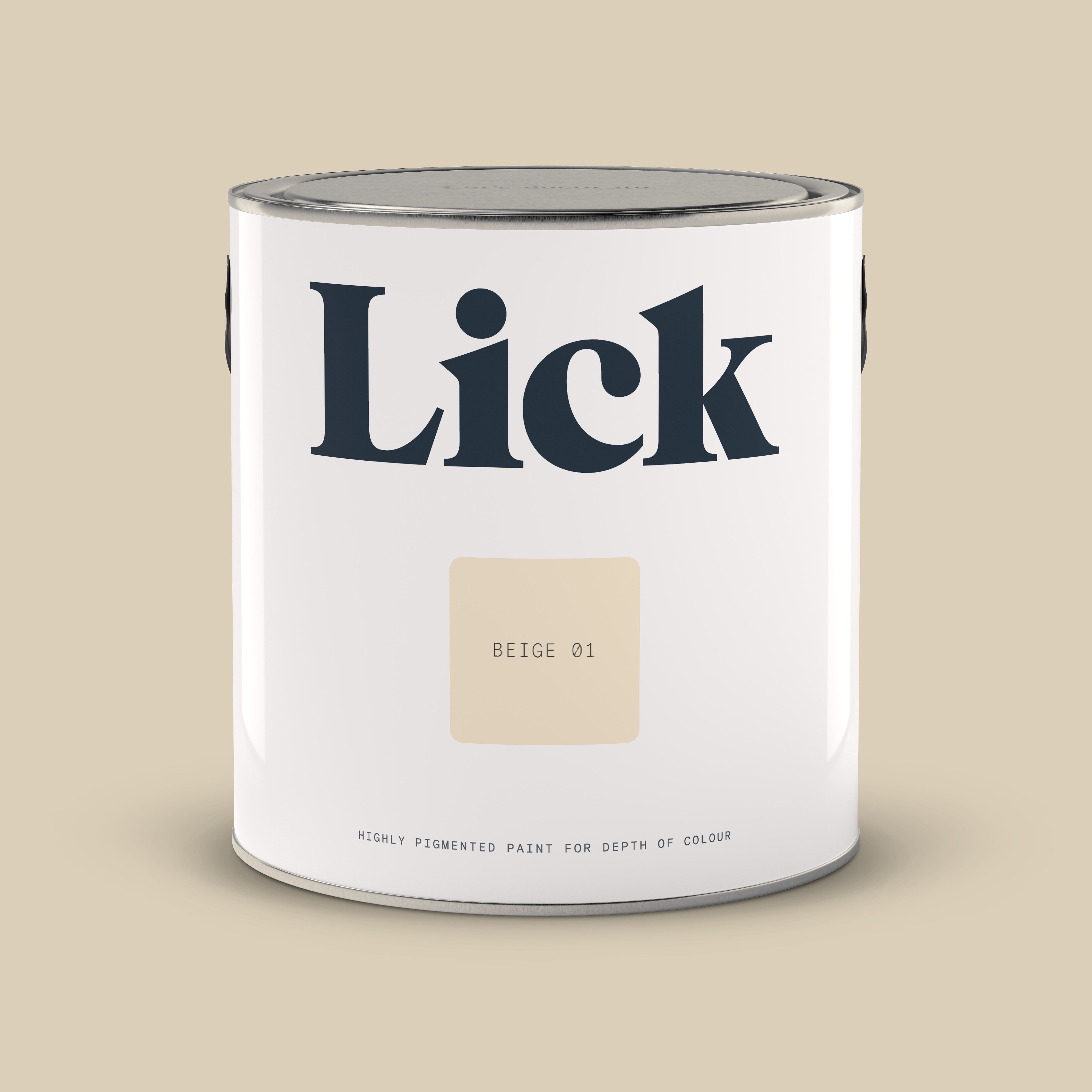 Lick Beige Paint - Reassuring Balanced Beige with Grey & Yellow Undertones - Interior - 1 Gal - Beige 04
