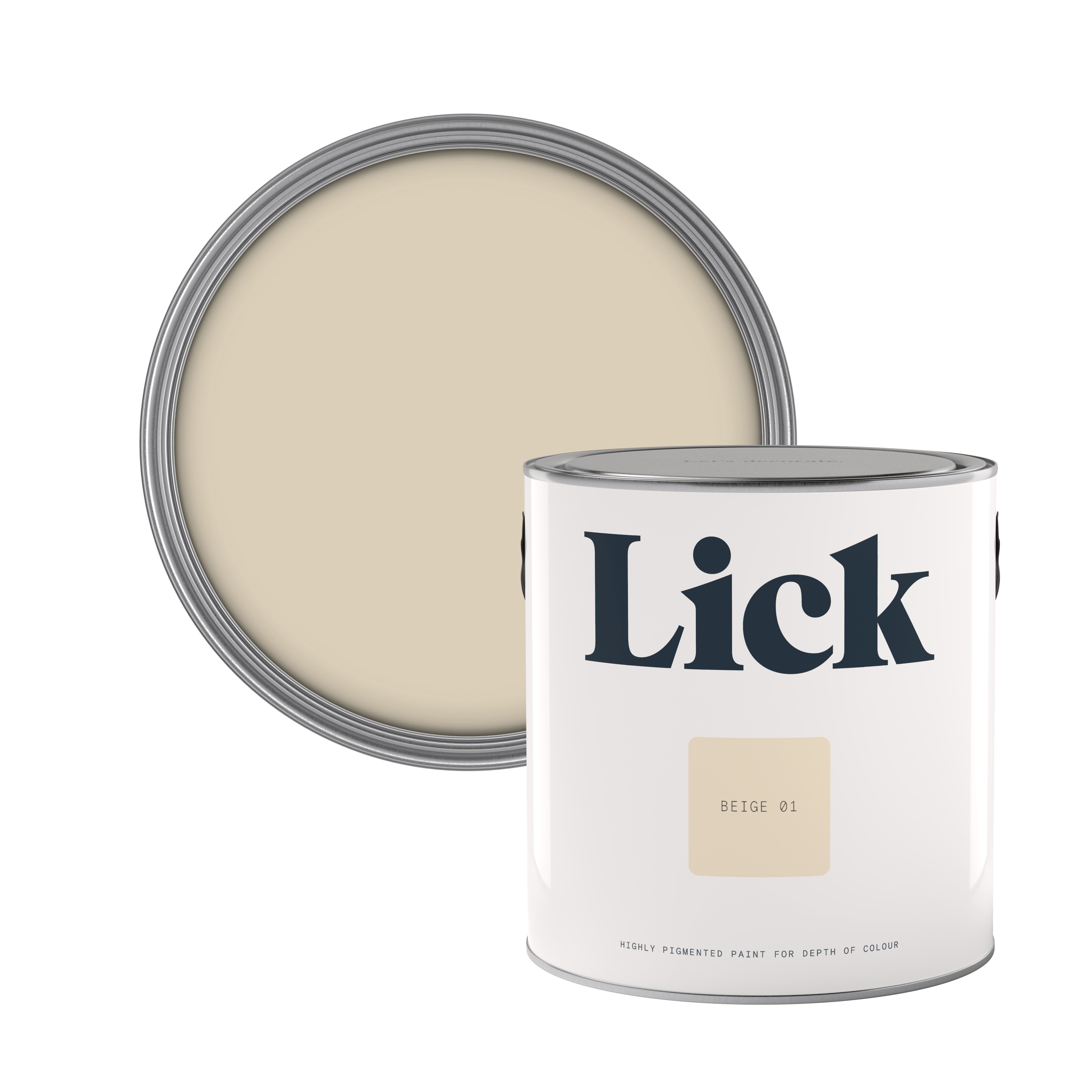 Lick Beige 01 Matt Emulsion paint, 2.5L DIY at BQ