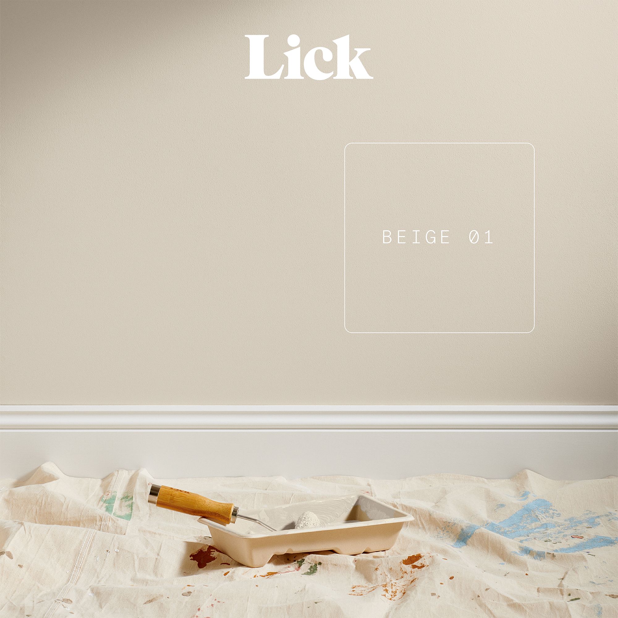Lick Beige 01 Peel & stick Tester