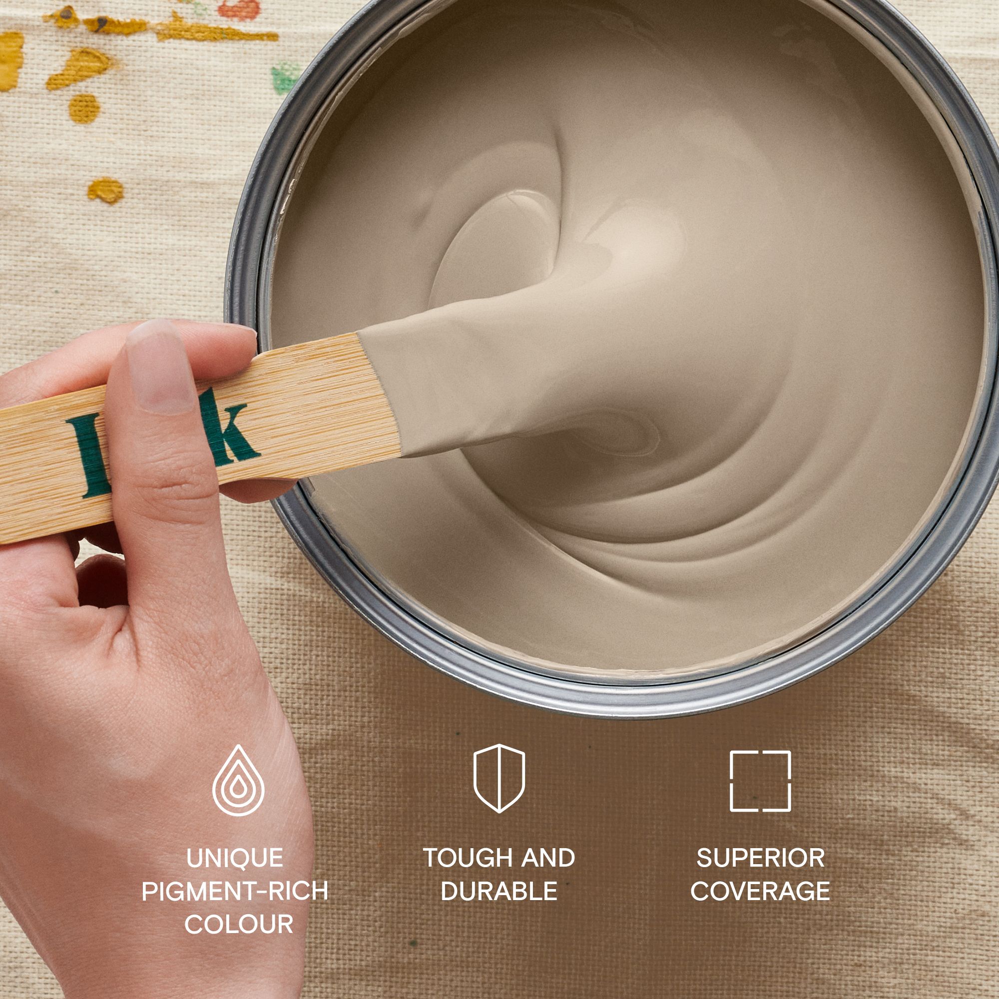Lick Beige 02 Eggshell Wall & ceiling Emulsion paint, 2.5L