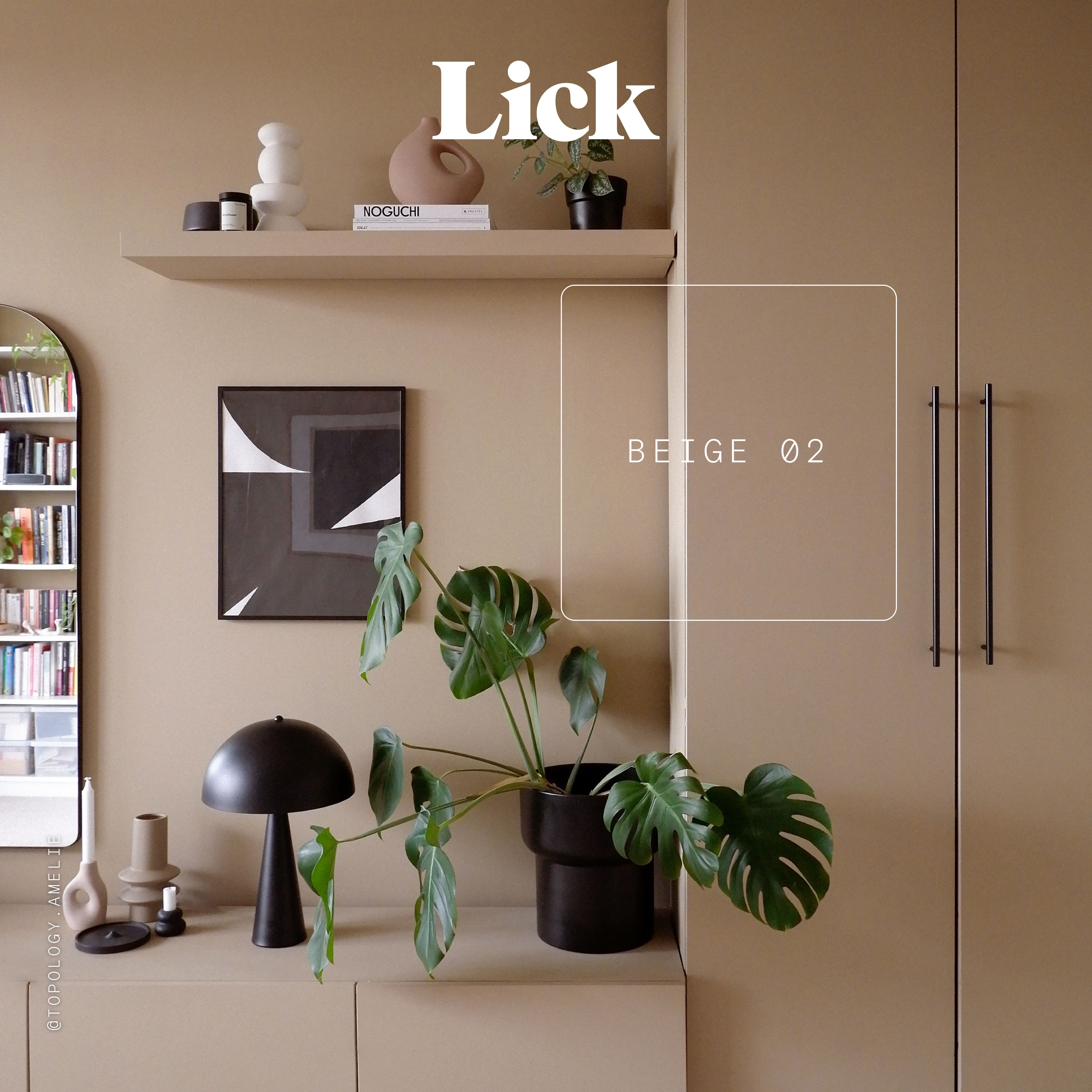 Lick Beige 02 Eggshell Wall & ceiling Emulsion paint, 2.5L