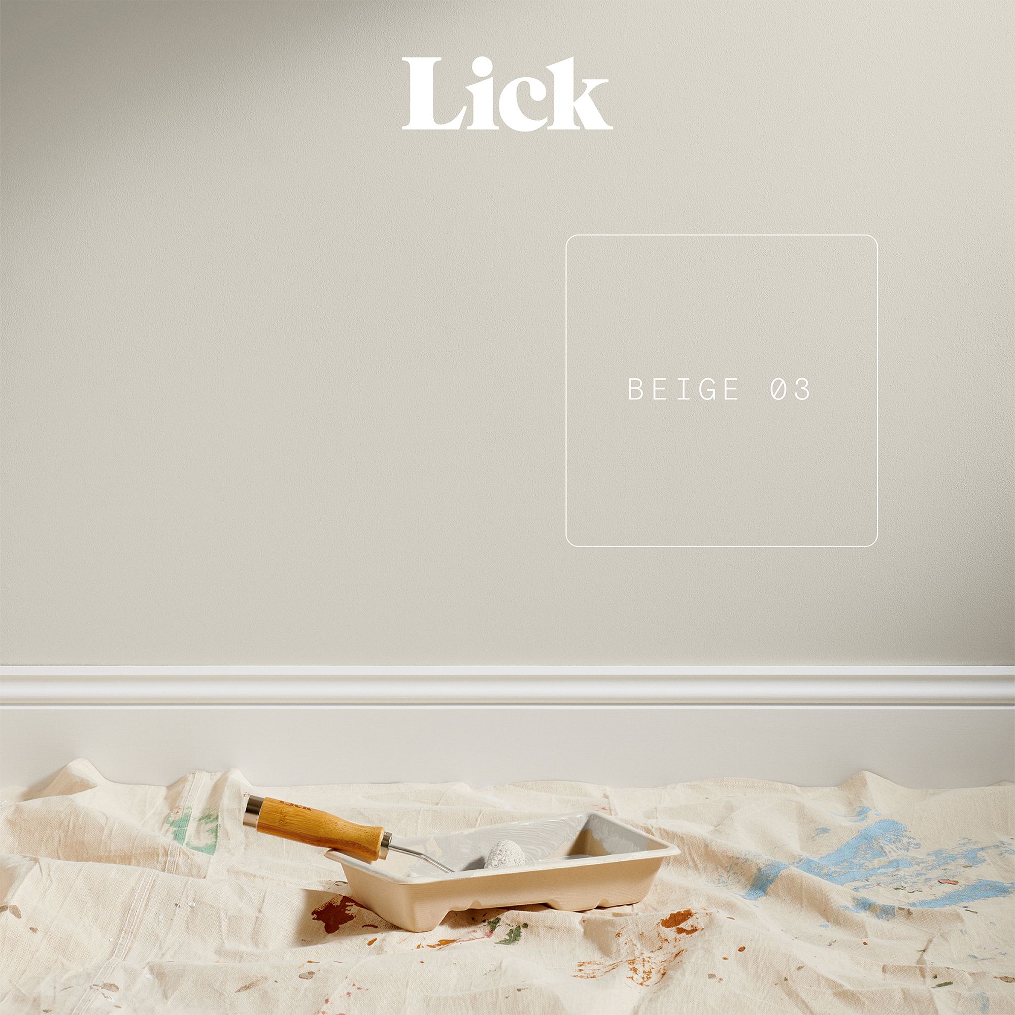 Lick Beige 03 Matt Wall & ceiling Emulsion paint, 2.5L