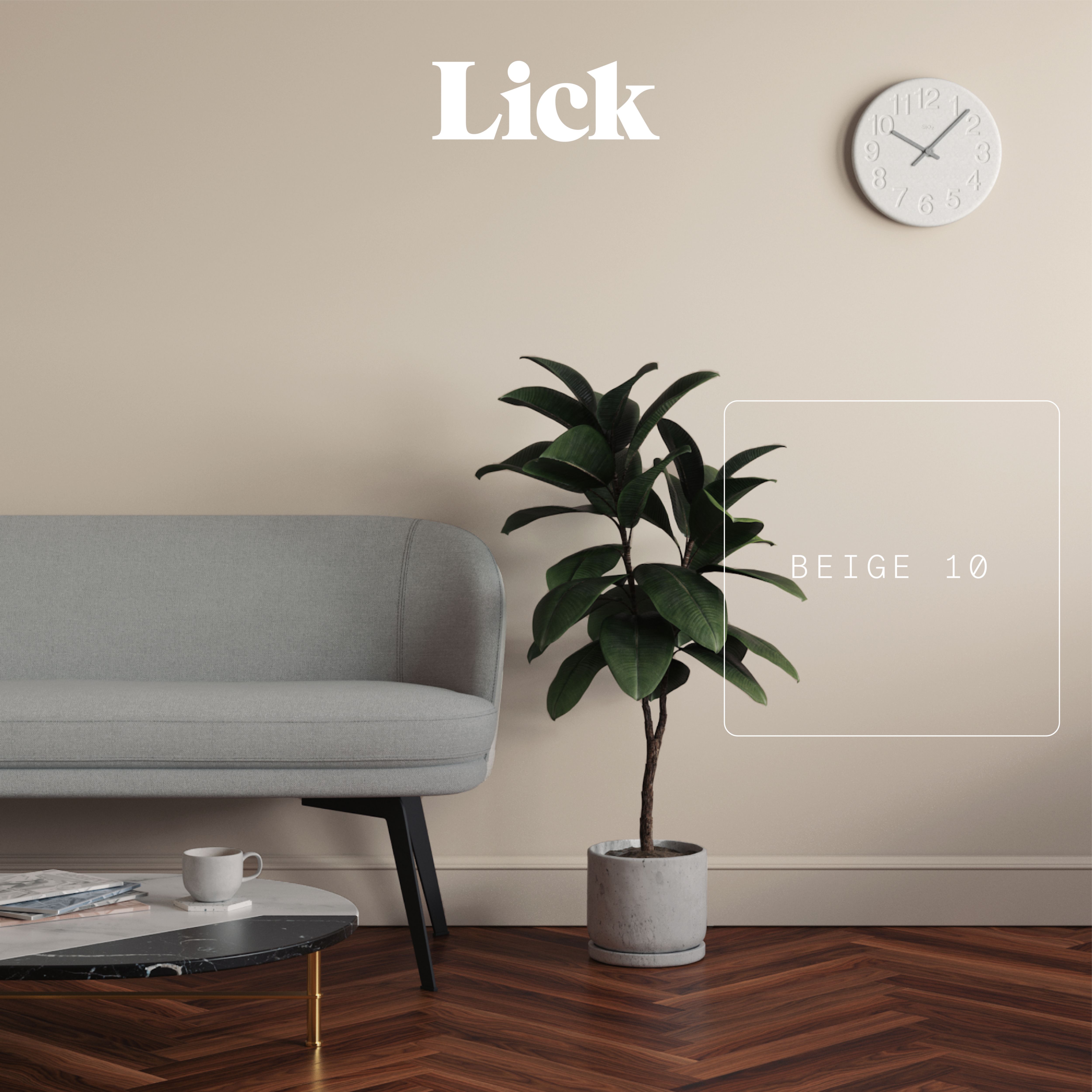 Lick Beige 10 Eggshell Wall & ceiling Emulsion paint, 2.5L