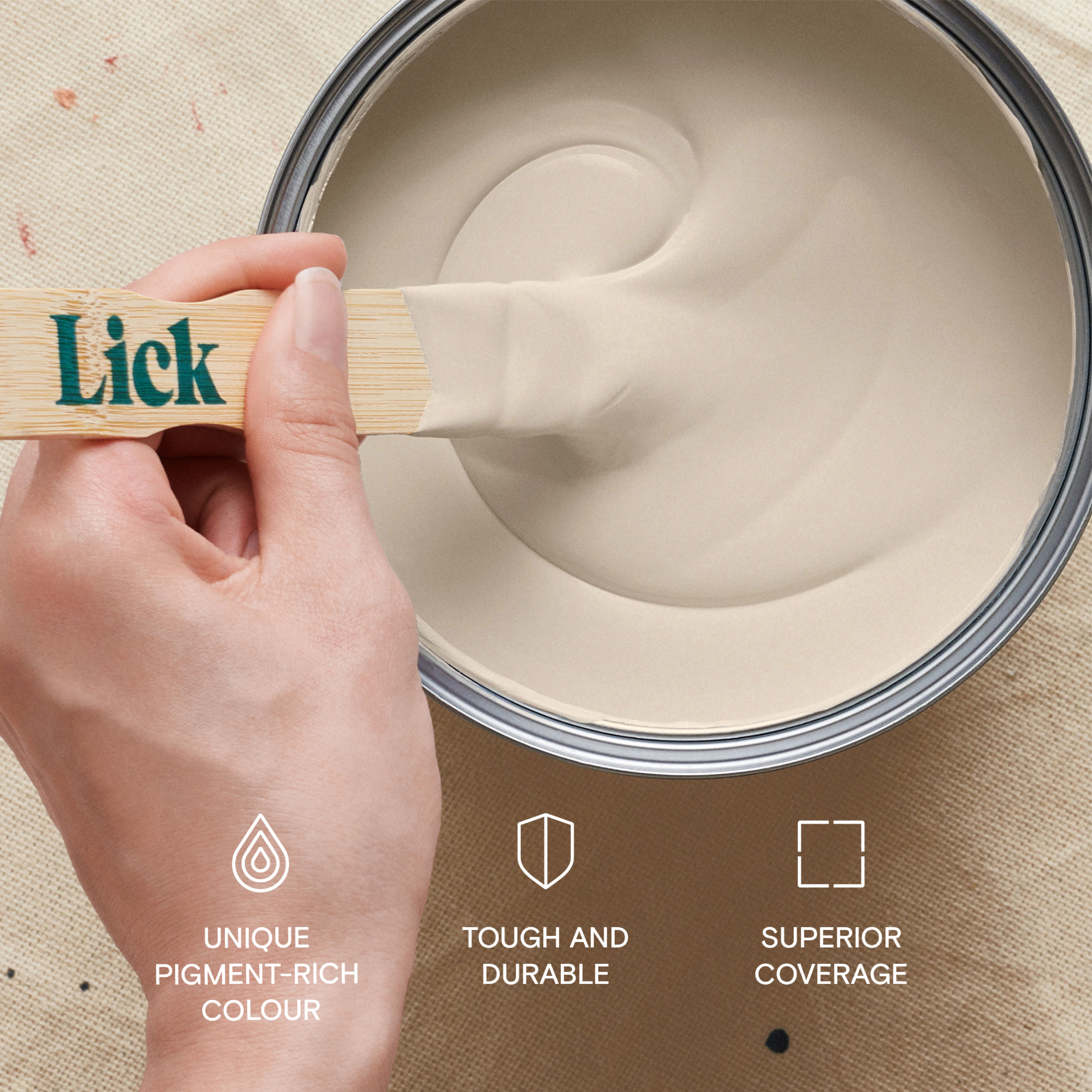 Lick Beige 10 Eggshell Wall & ceiling Emulsion paint, 2.5L
