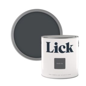 Lick Black 01 Eggshell Emulsion paint, 2.5L