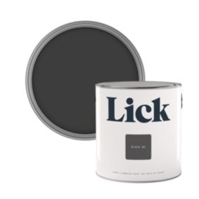 Lick Black 02 Eggshell Emulsion paint, 2.5L