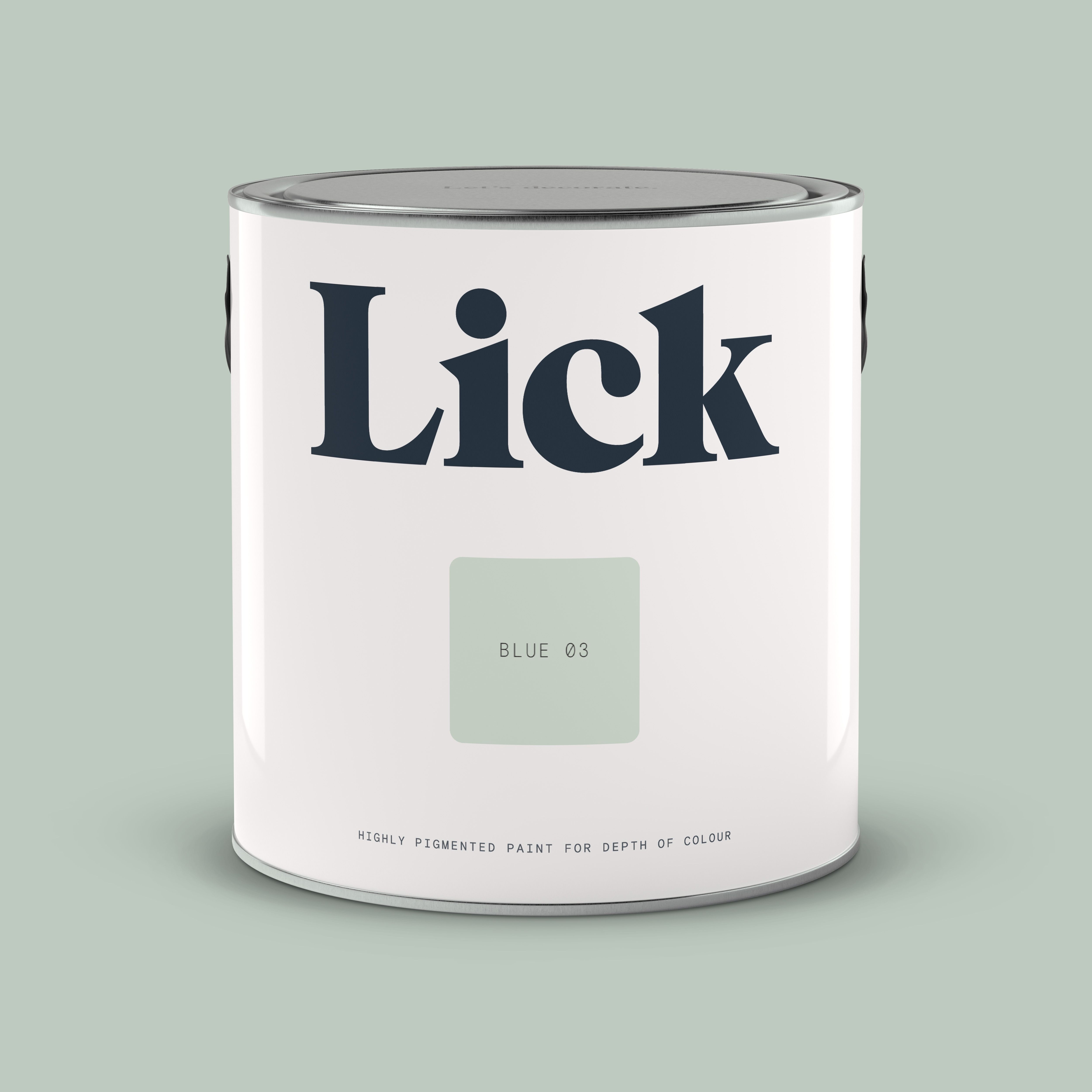 Lick Blue 03 Matt Emulsion paint, 2.5L