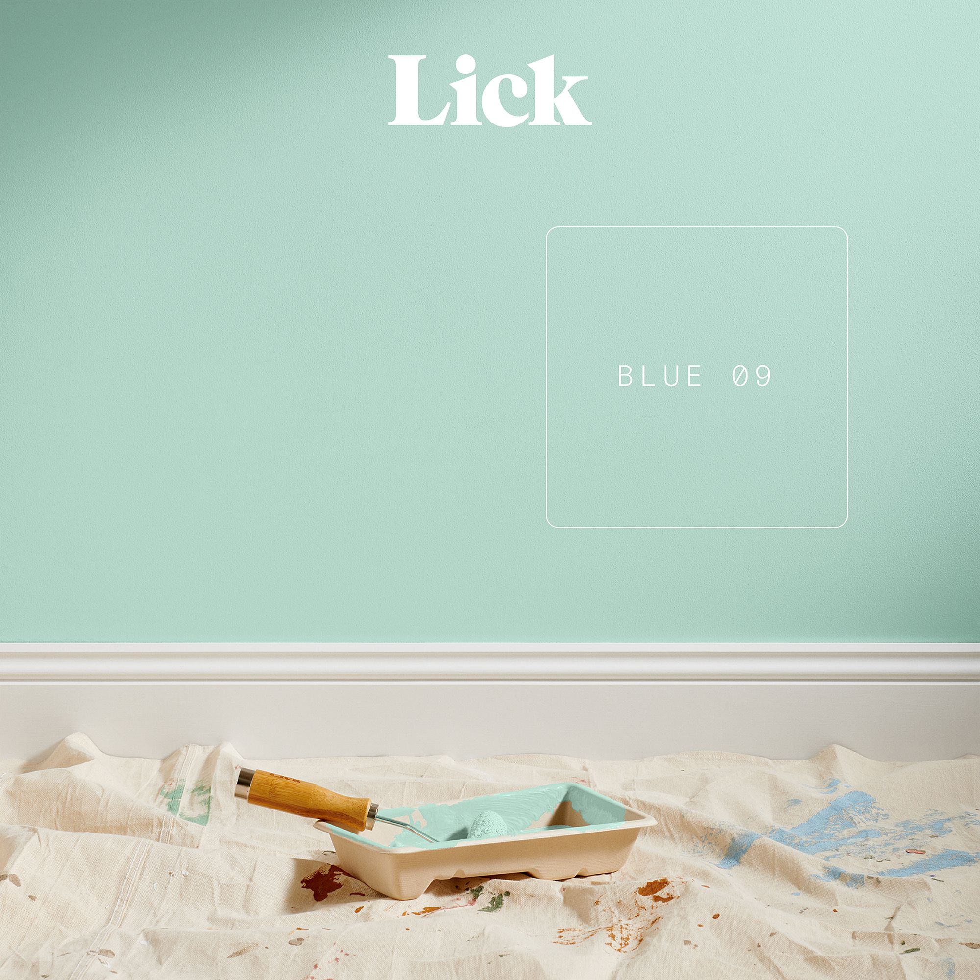 Lick Blue 09 Matt Emulsion paint, 2.5L