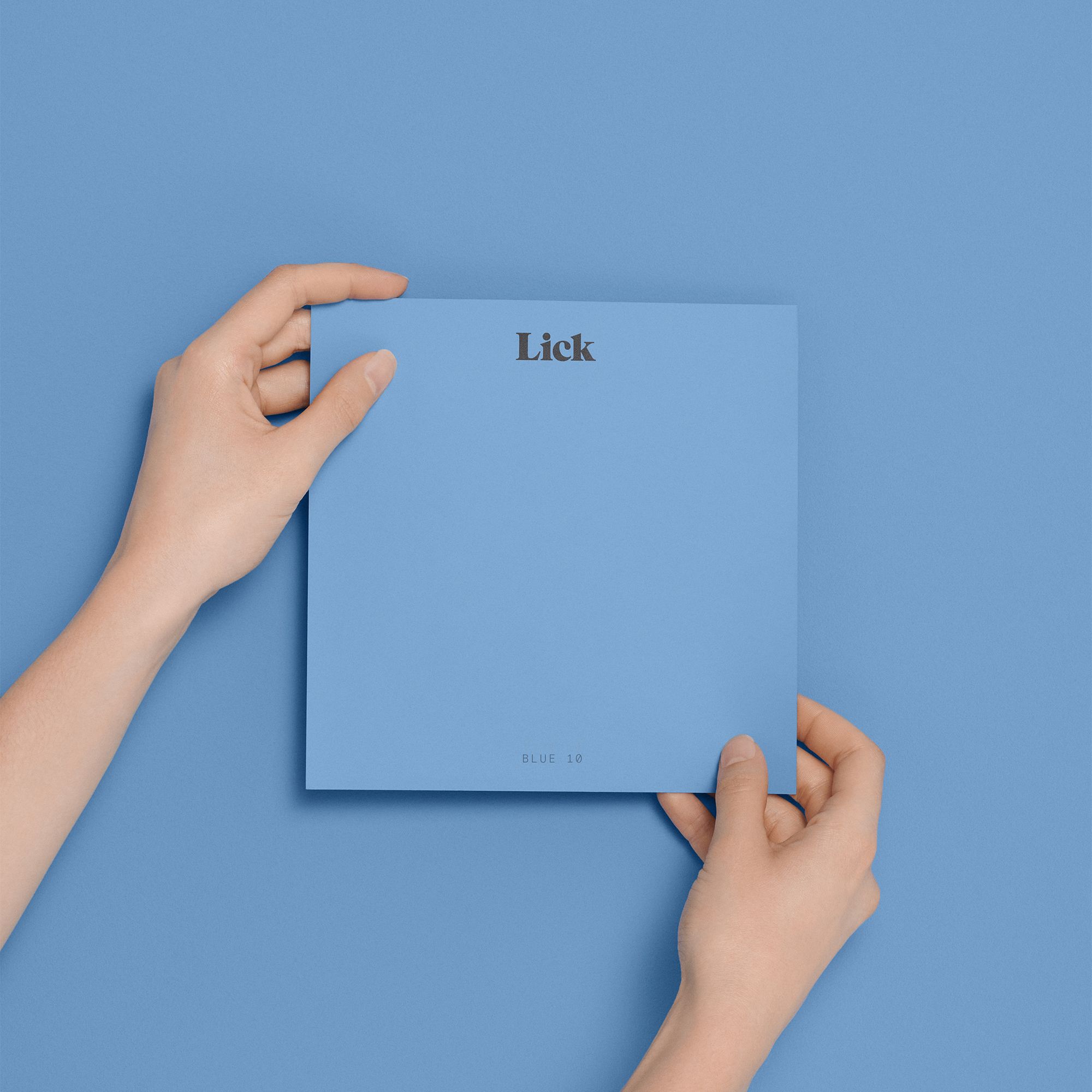 Lick Blue 10 Peel & stick Tester