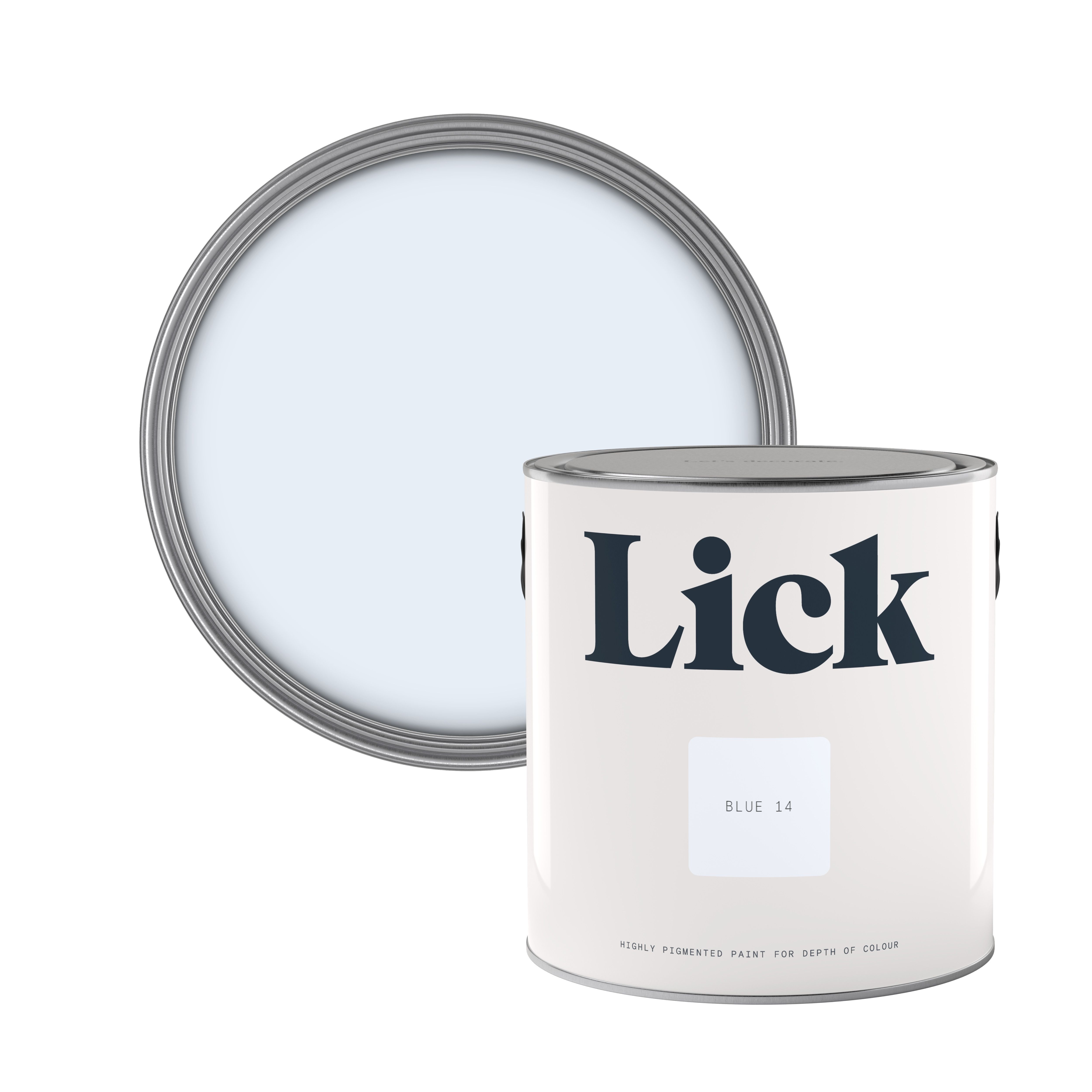 Lick Blue 14 Eggshell Emulsion paint, 2.5L