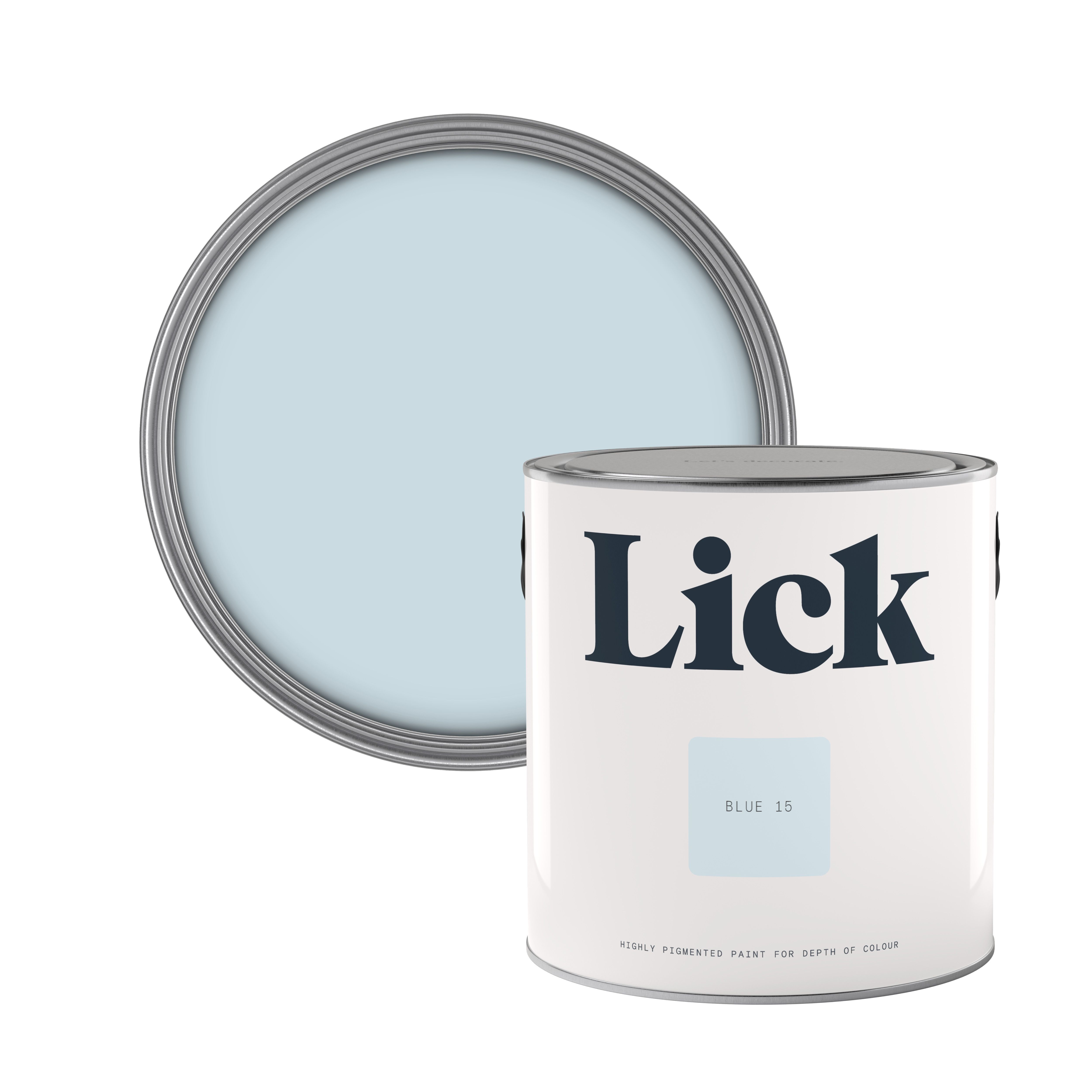 Lick Blue 15 Eggshell Wall & ceiling Emulsion paint, 2.5L