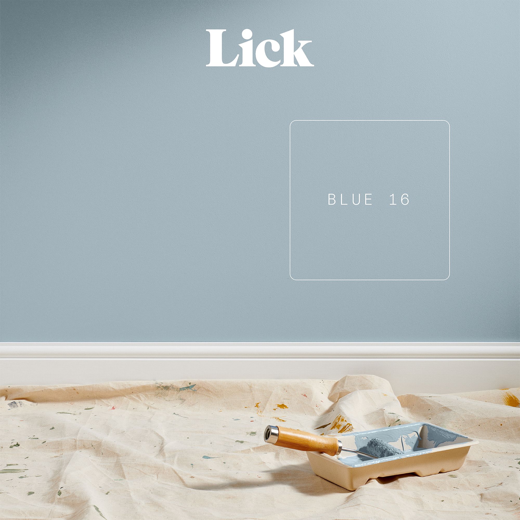 Lick Blue 16 Matt Emulsion paint, 2.5L
