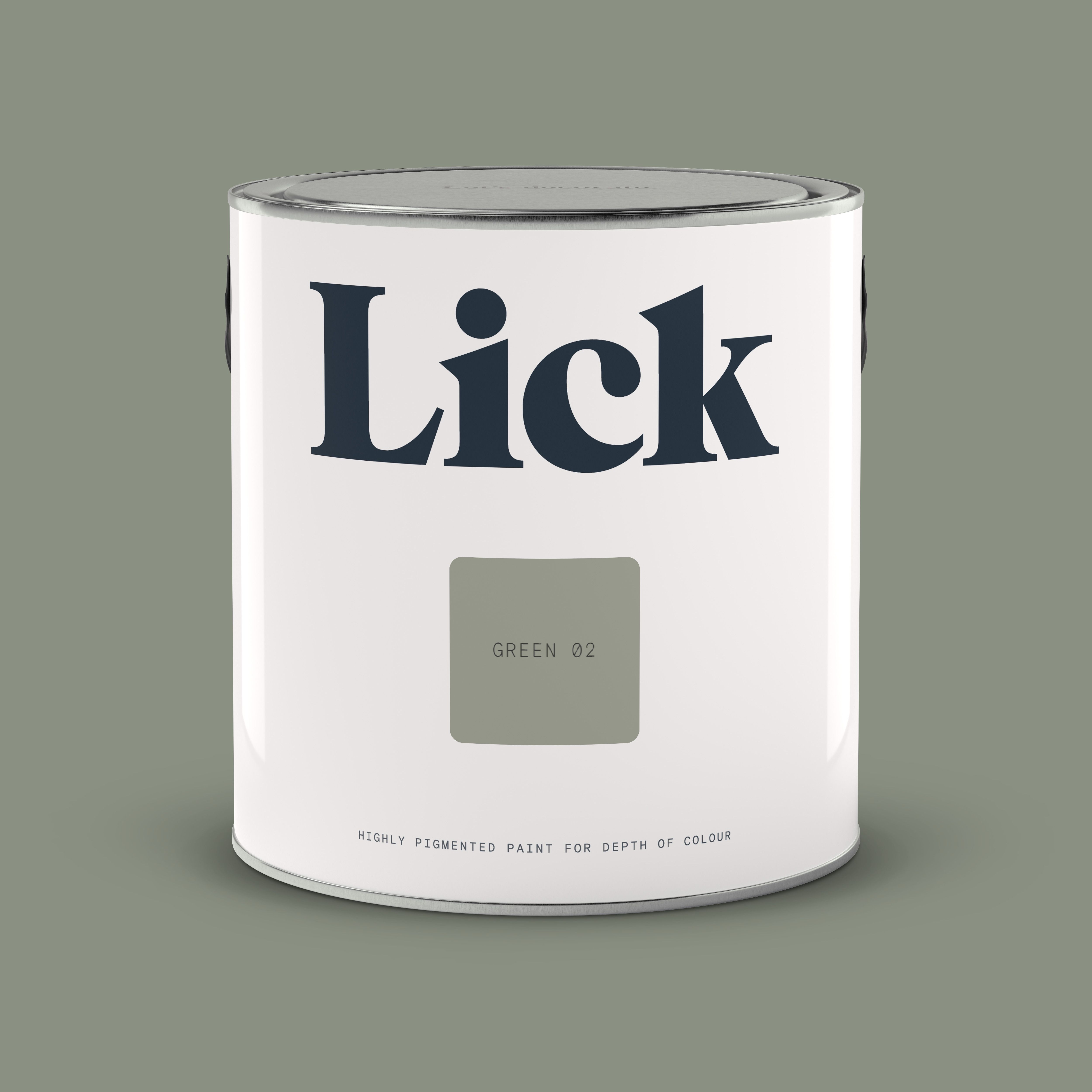 Lick Green 02 Eggshell Wall & ceiling Emulsion paint, 2.5L
