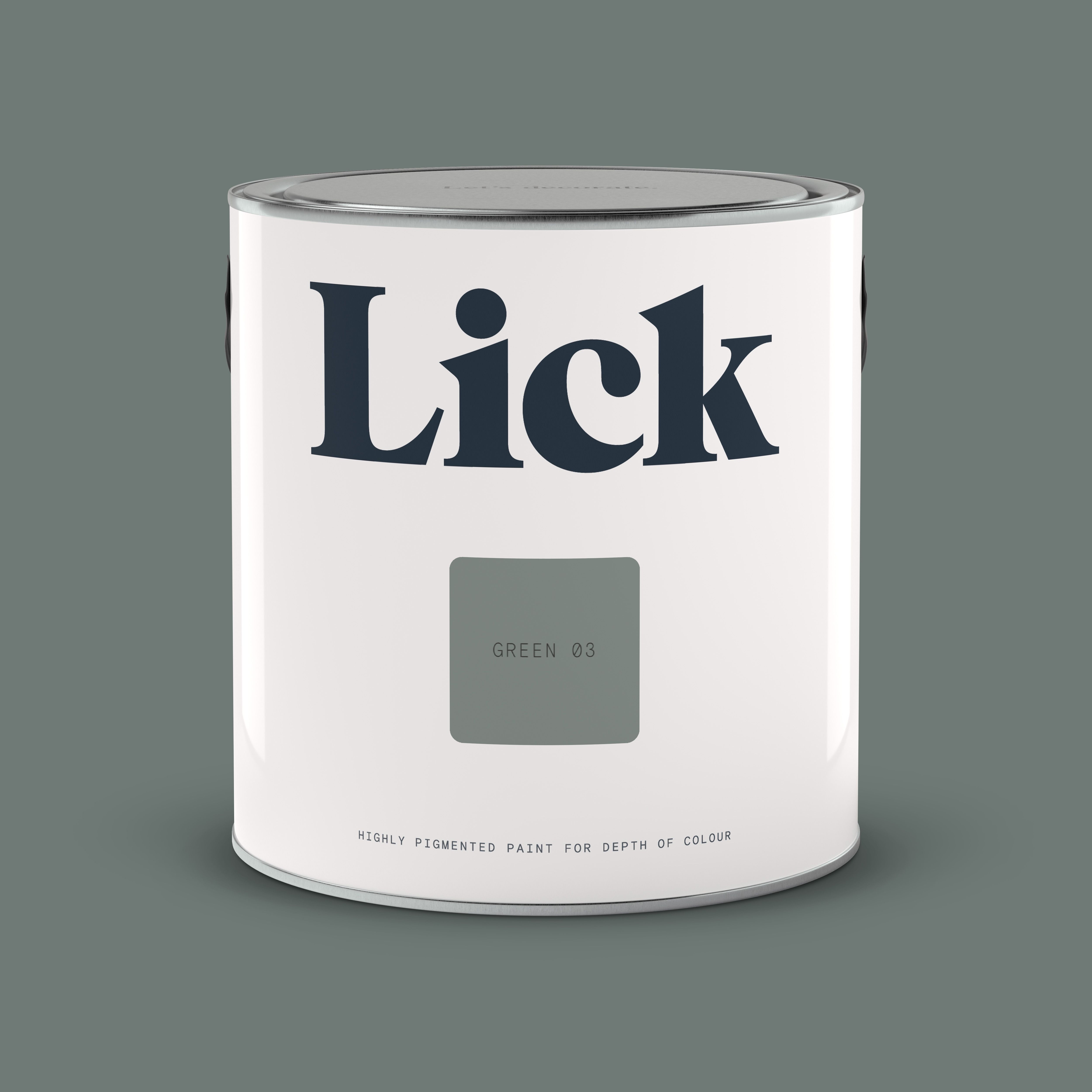 Lick Green 03 Eggshell Wall & ceiling Emulsion paint, 2.5L