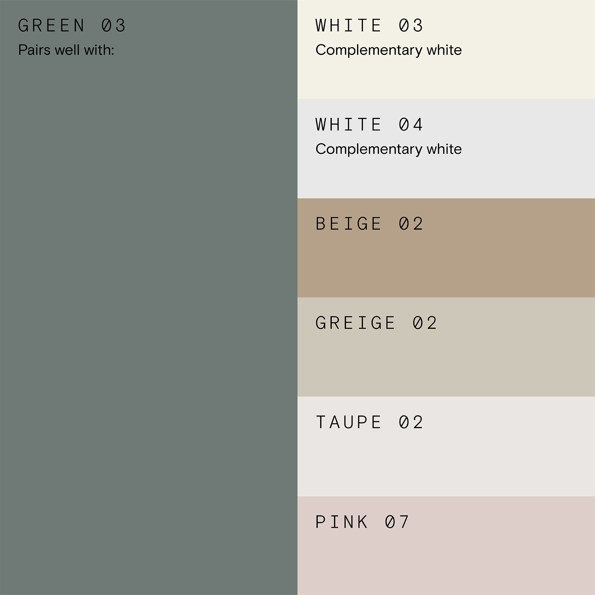 Lick Green 03 Matt Wall & ceiling Emulsion paint, 2.5L