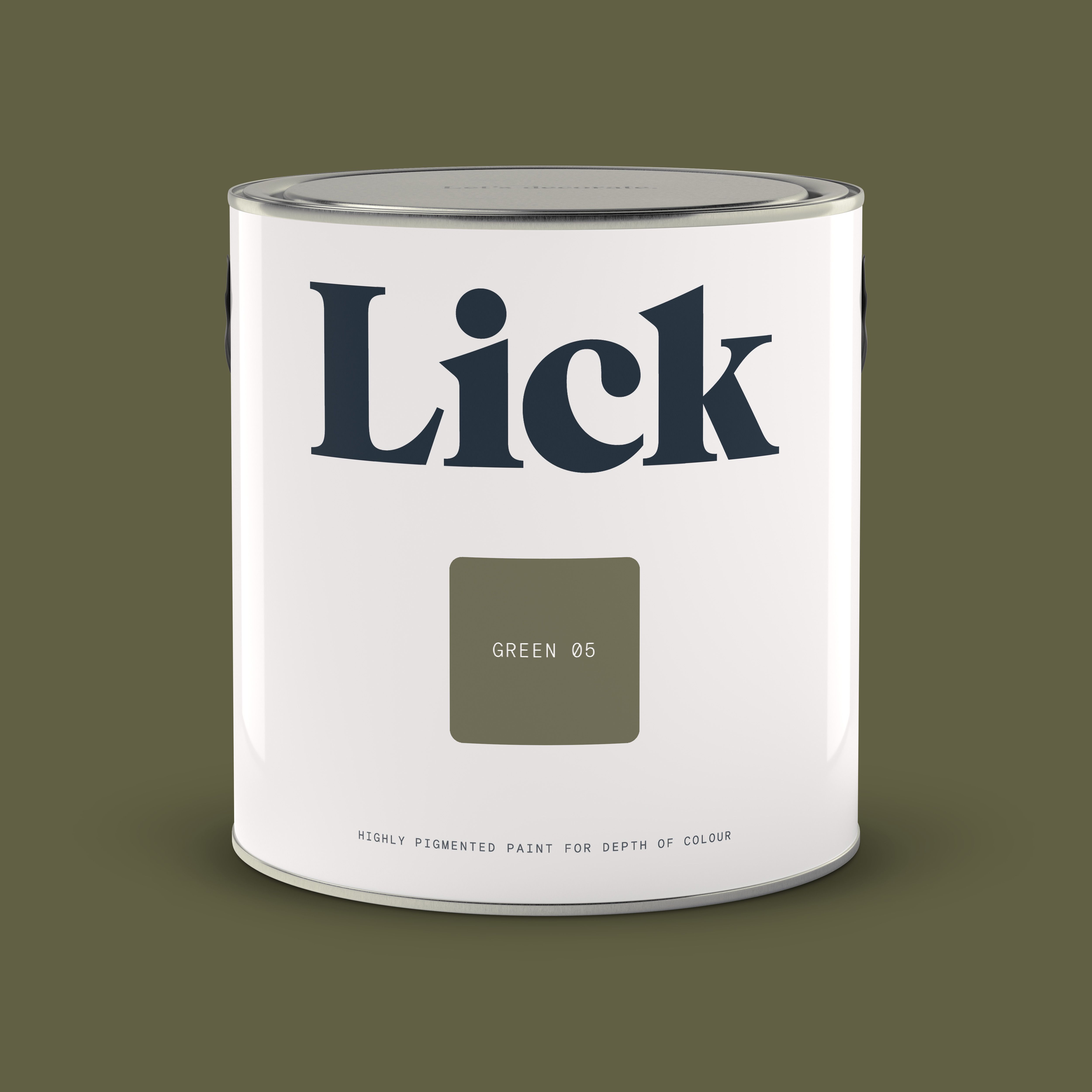 Lick Green 05 Matt Emulsion paint, 2.5L
