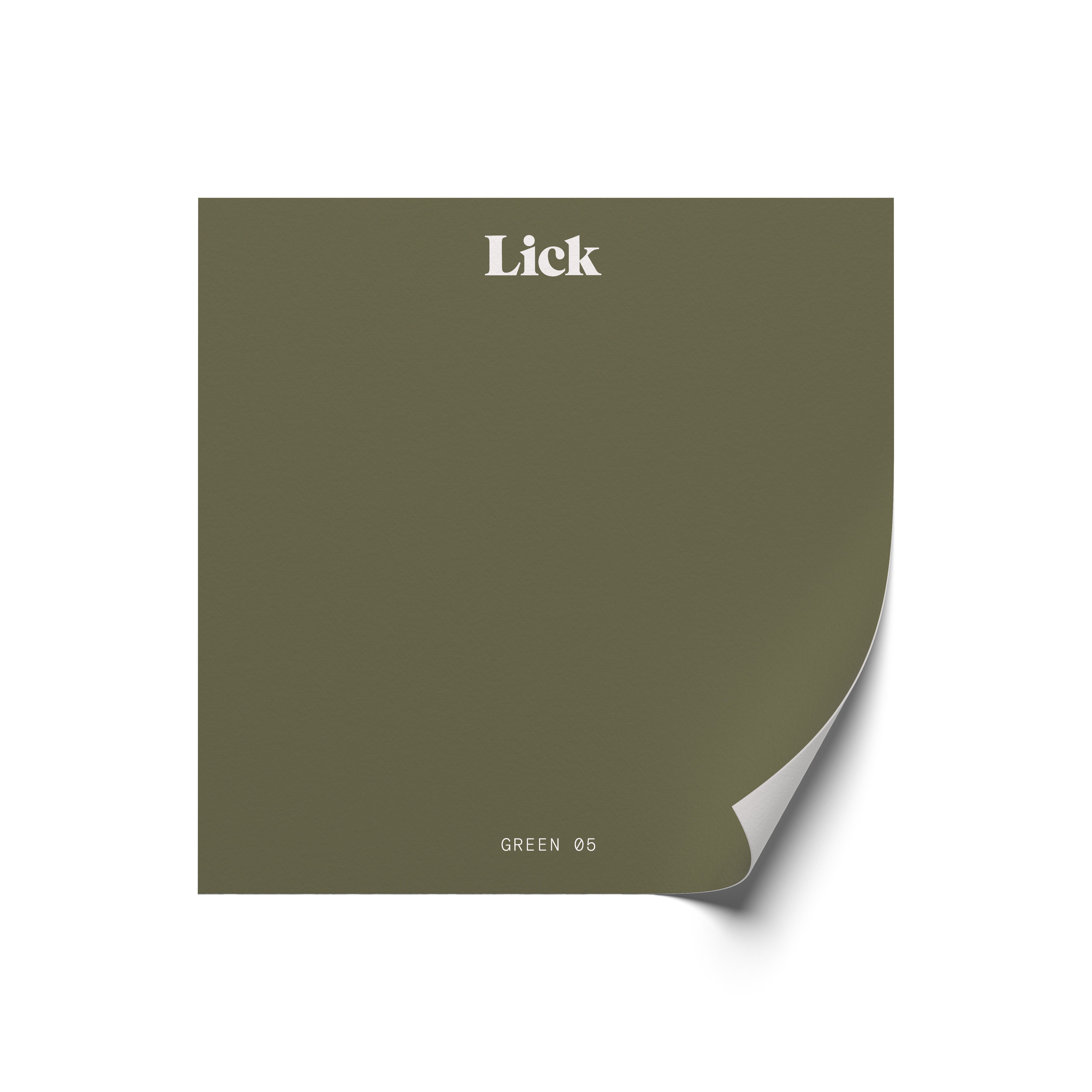 Lick Green 05 Peel & stick Tester