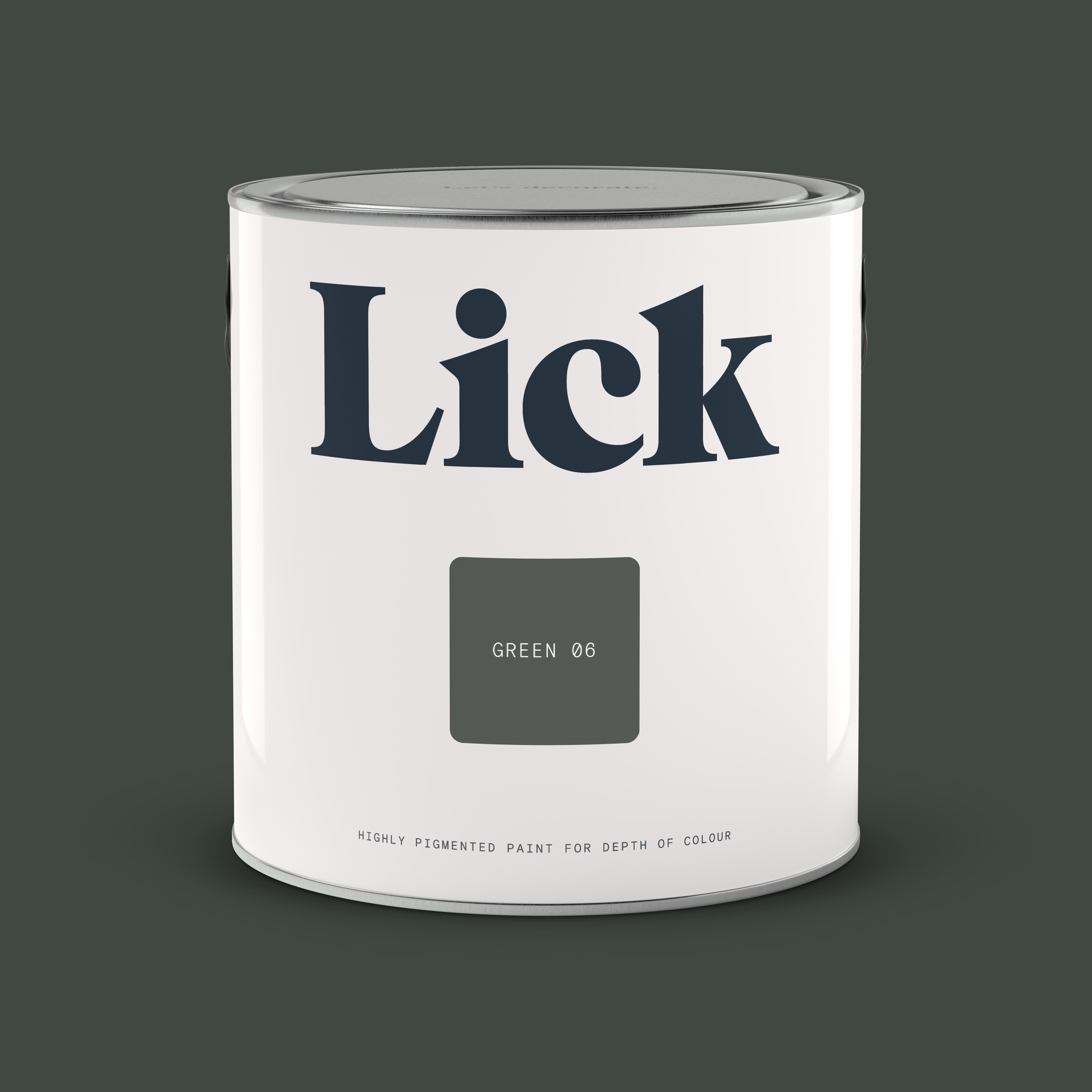 Lick Green 06 Matt Emulsion paint, 2.5L