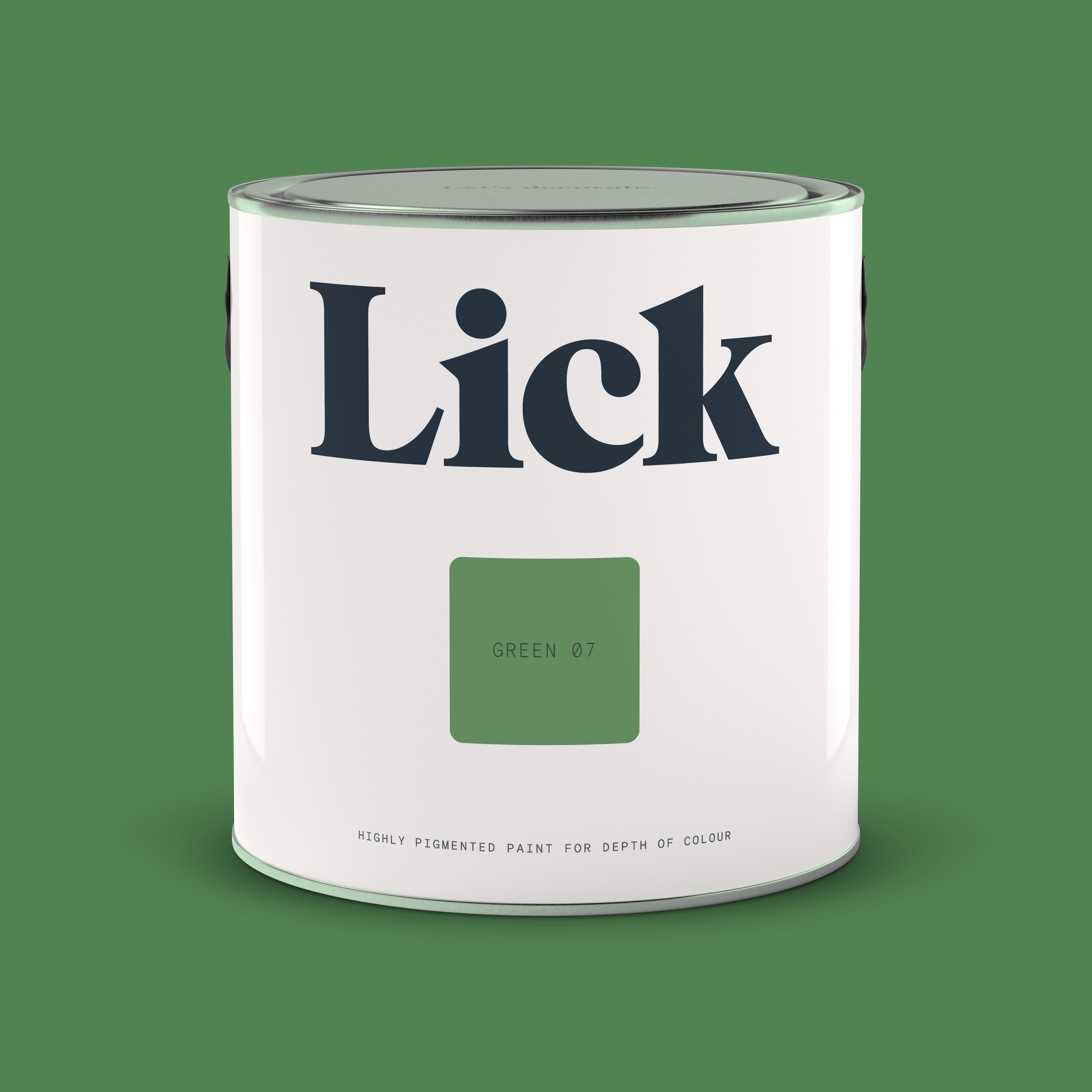 Lick Green 07 Eggshell Wall & ceiling Emulsion paint, 2.5L