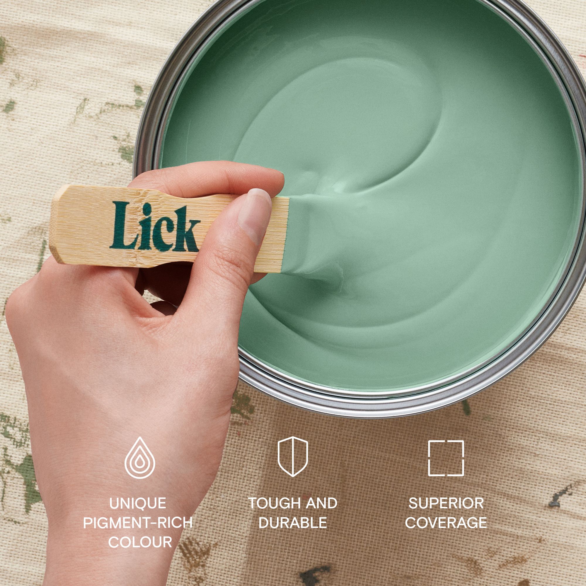 Lick Green 08 Matt Wall & ceiling Emulsion paint, 2.5L