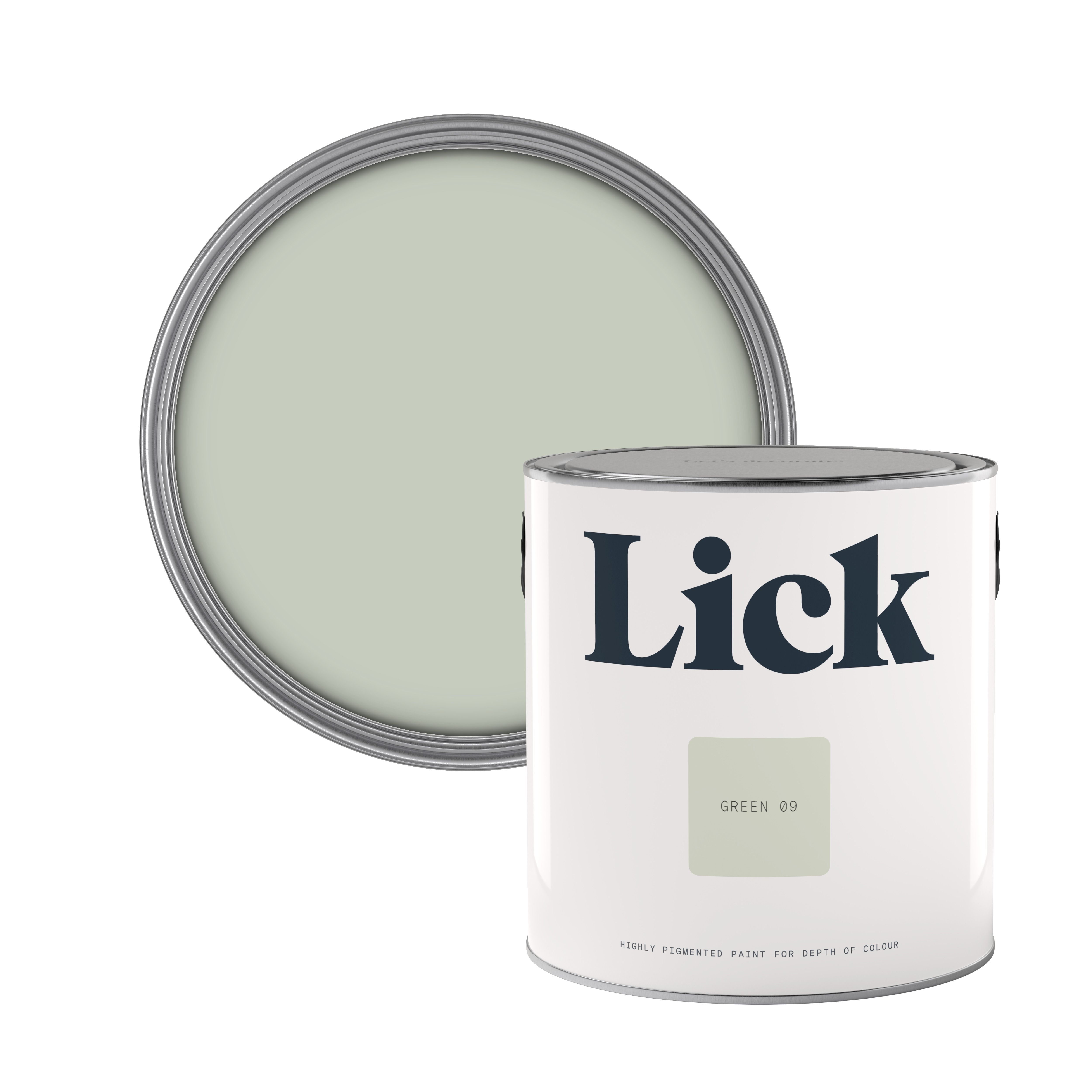 Lick Green 09 Eggshell Emulsion paint, 2.5L