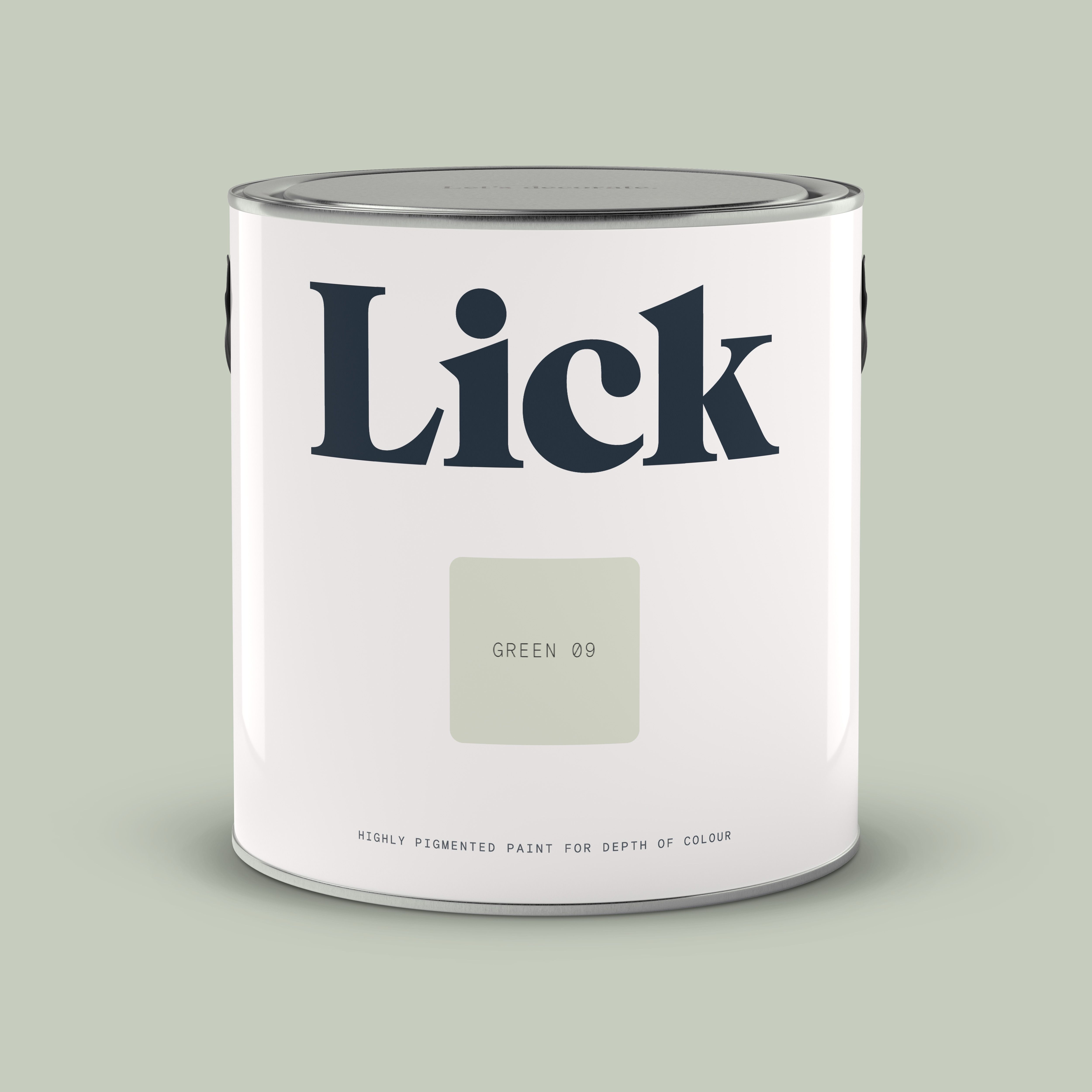 Lick Green 09 Eggshell Wall & ceiling Emulsion paint, 2.5L