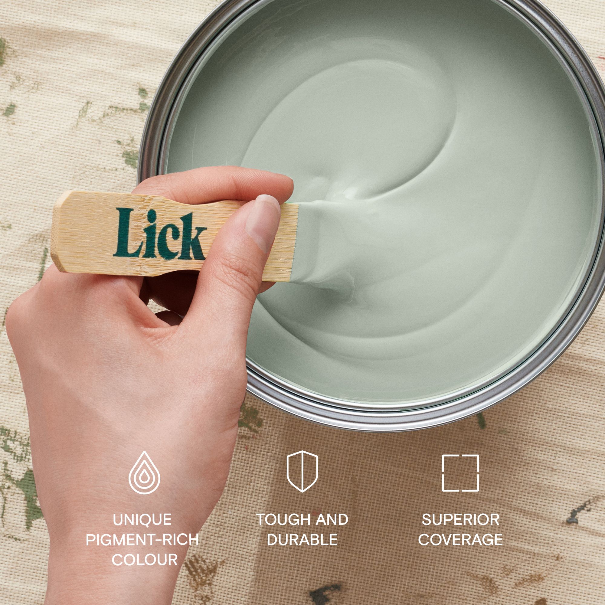 Lick Green 09 Eggshell Wall & ceiling Emulsion paint, 2.5L