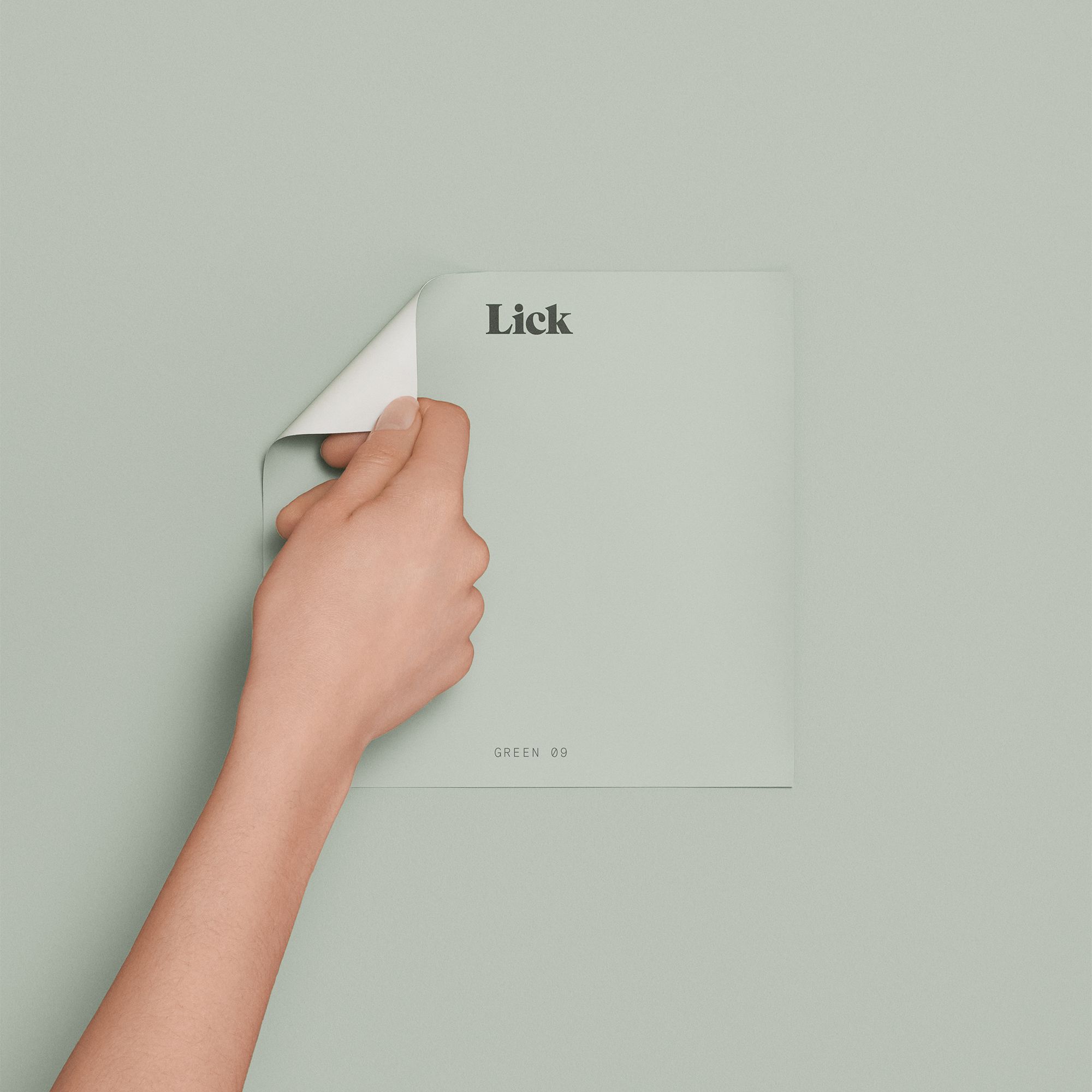Lick Green 09 Peel & stick Tester