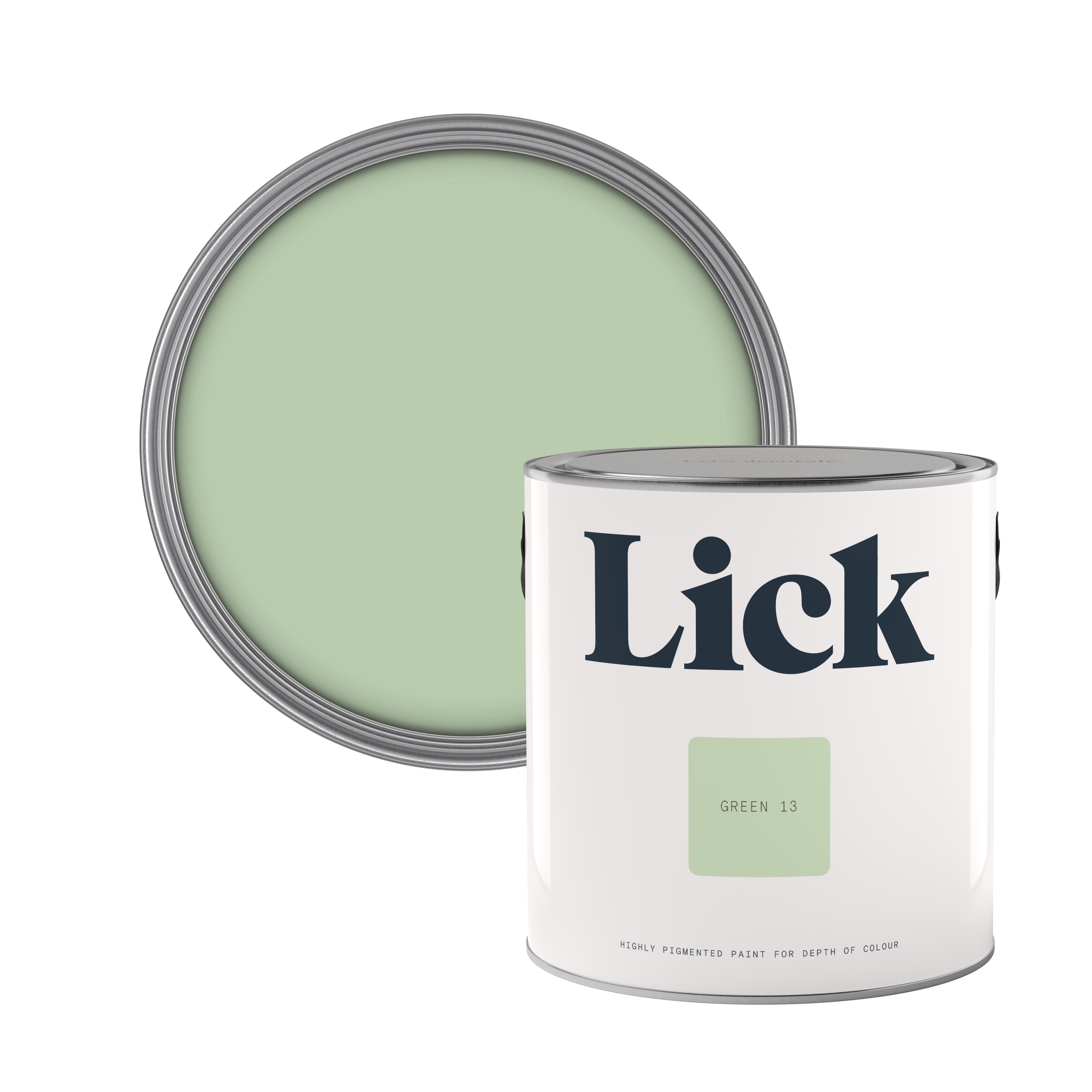 Lick Green 13 Eggshell Wall & ceiling Emulsion paint, 2.5L