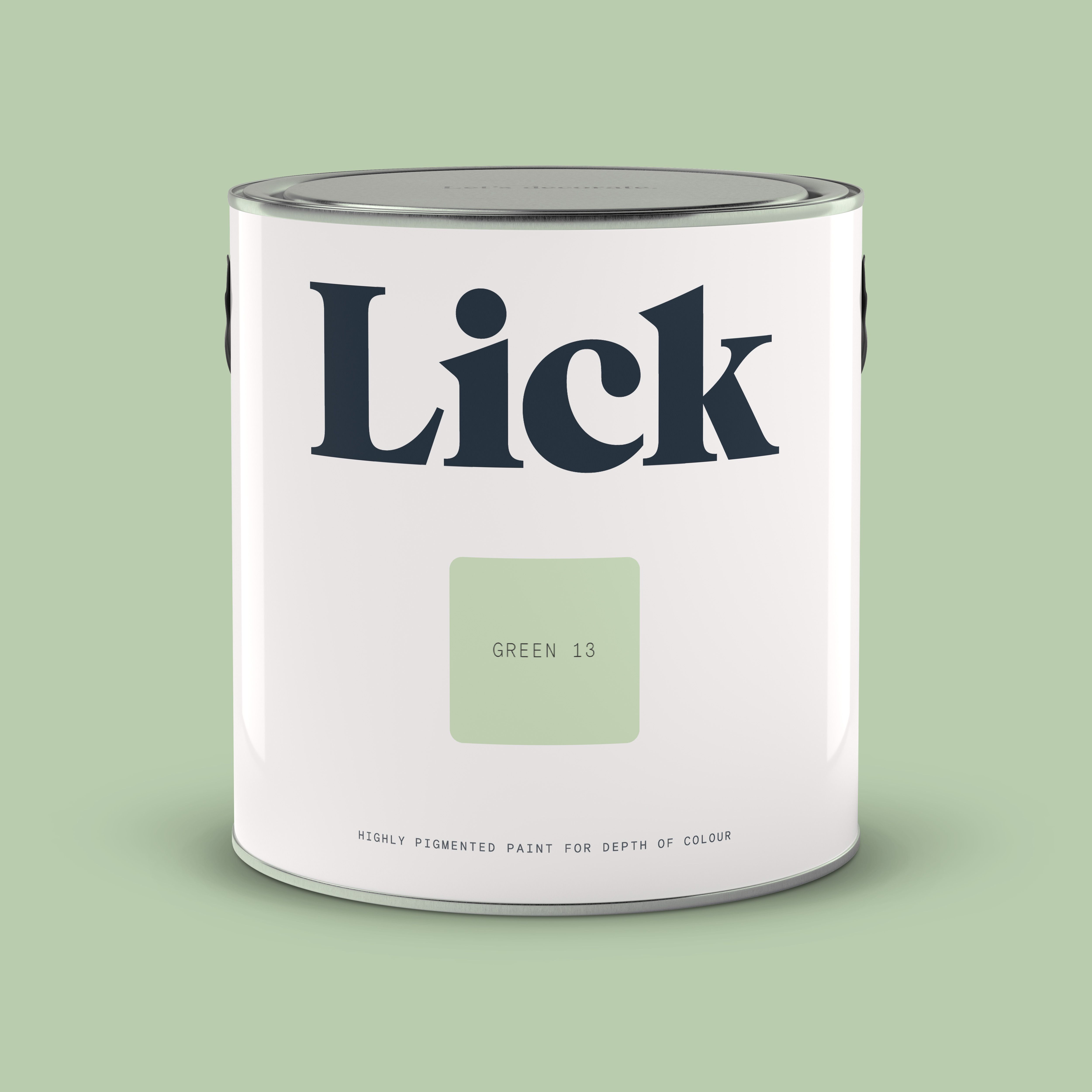 Lick Green 13 Eggshell Wall & ceiling Emulsion paint, 2.5L