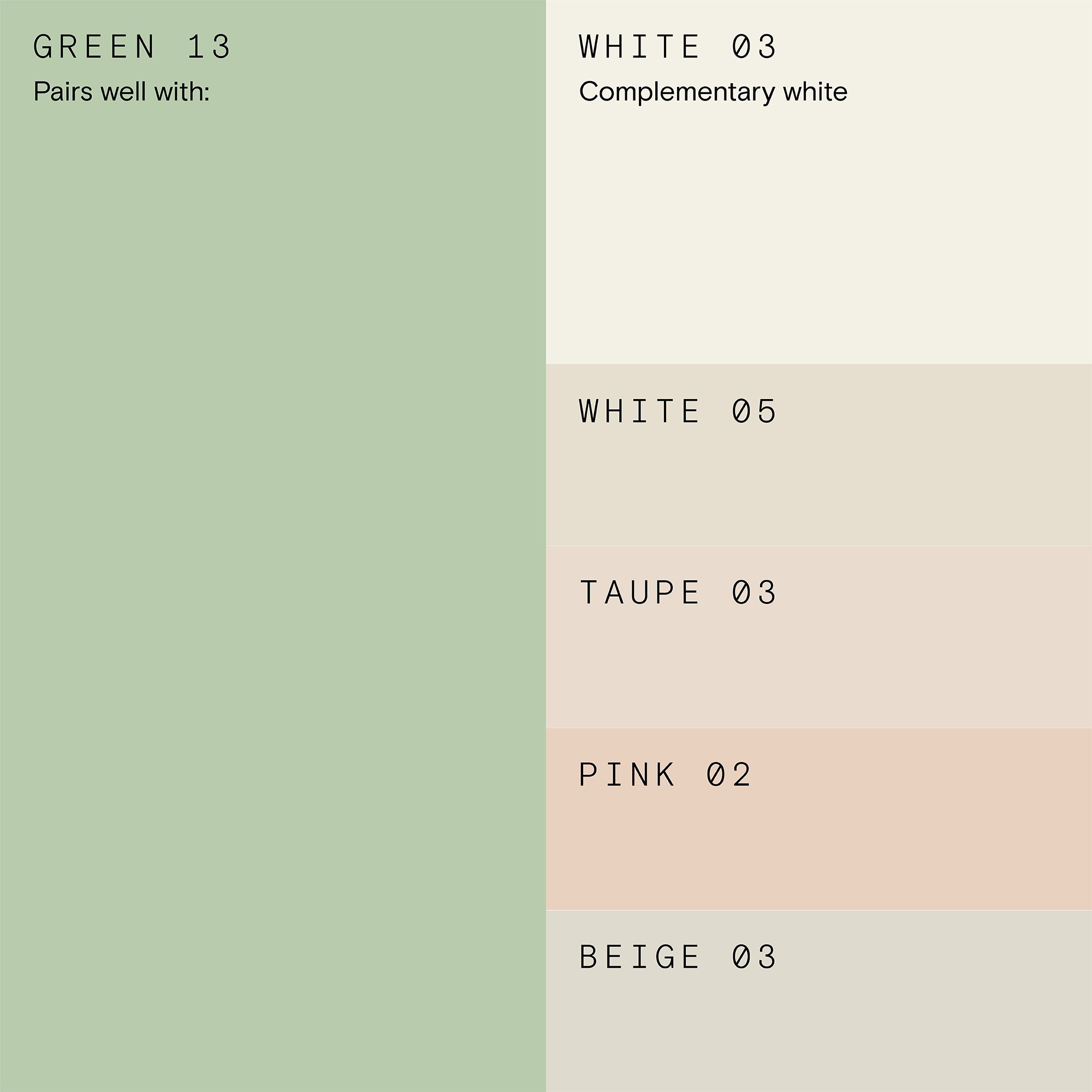 Lick Green 13 Eggshell Wall & ceiling Emulsion paint, 2.5L