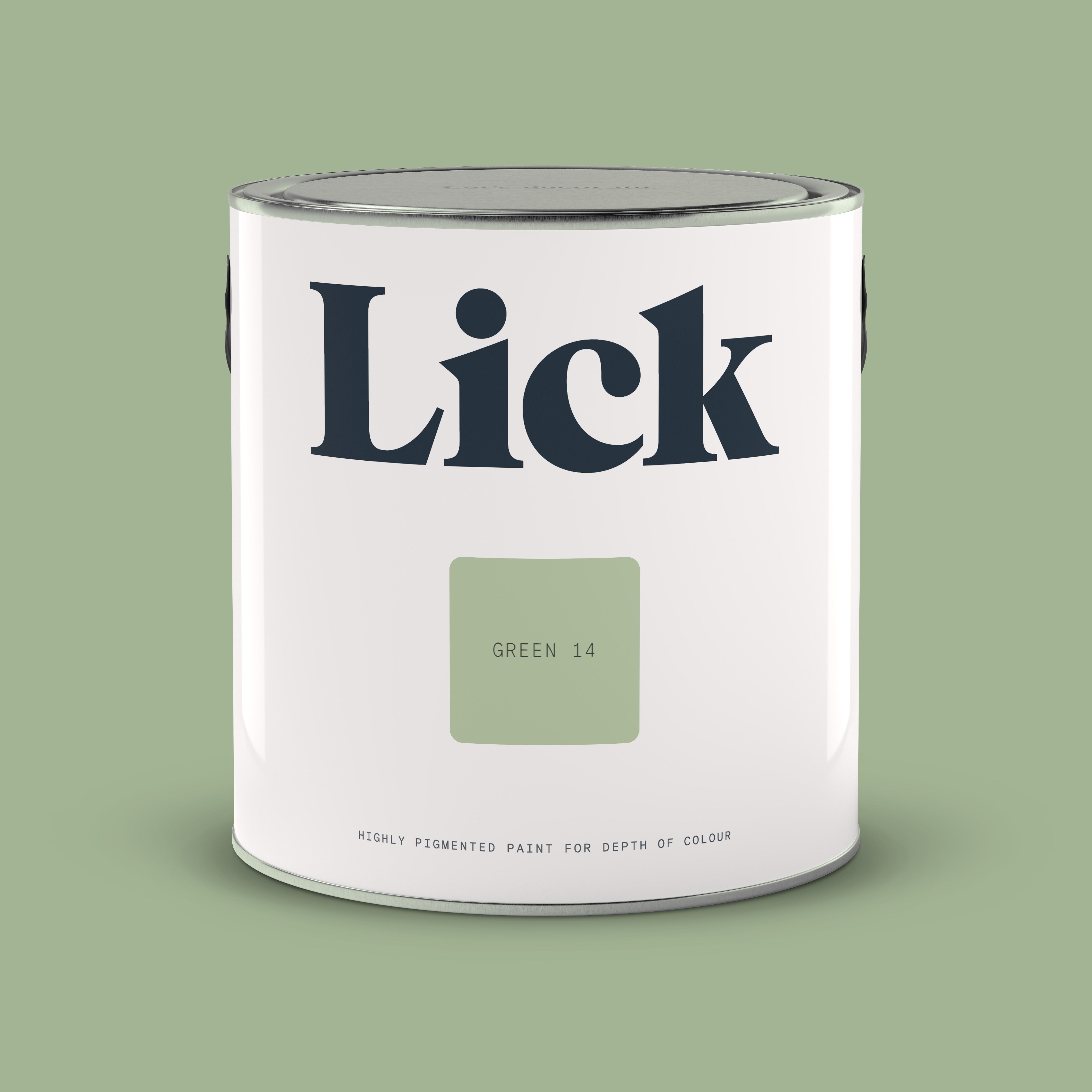 Lick Green 14 Eggshell Wall & ceiling Emulsion paint, 2.5L