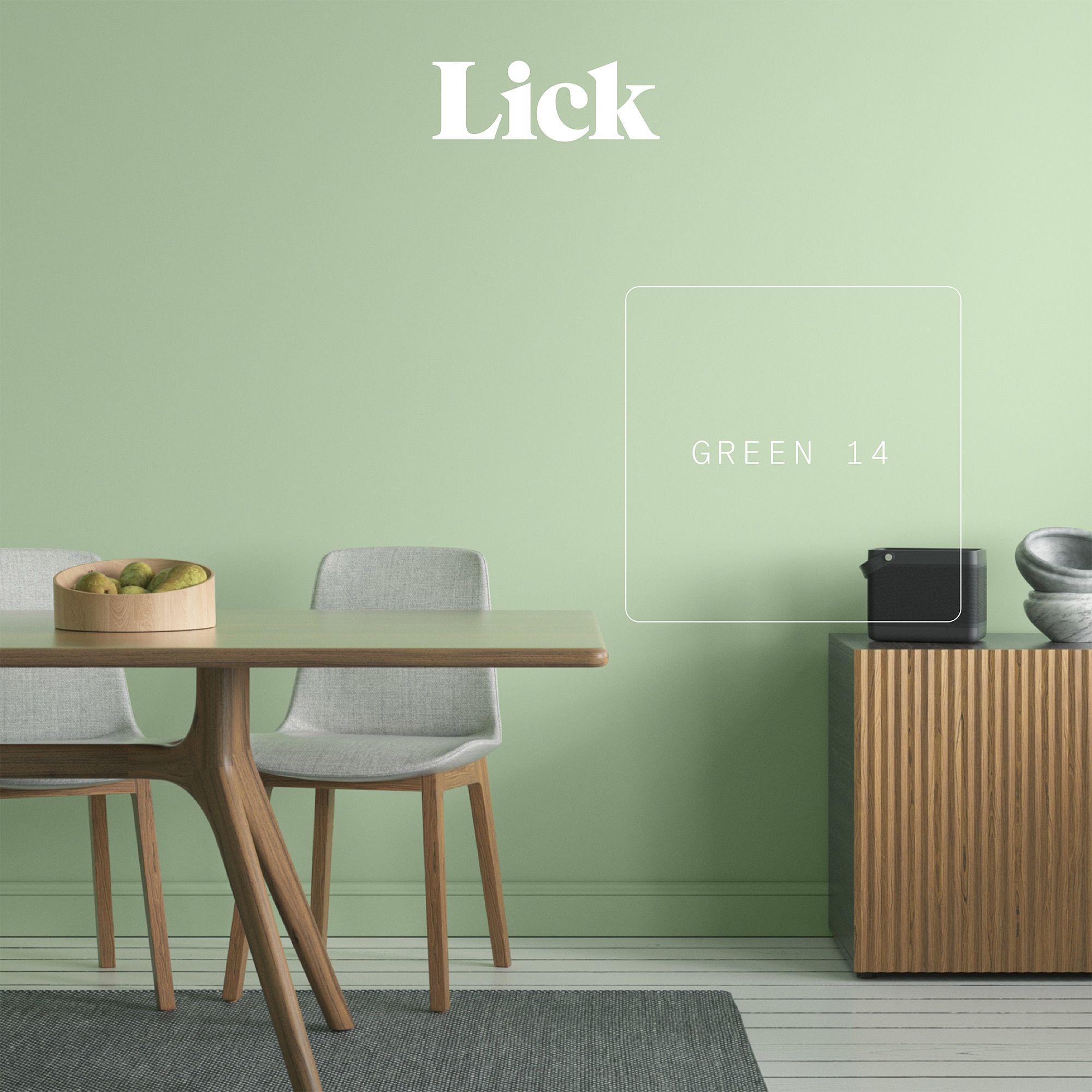 Lick Green 14 Eggshell Wall & ceiling Emulsion paint, 2.5L