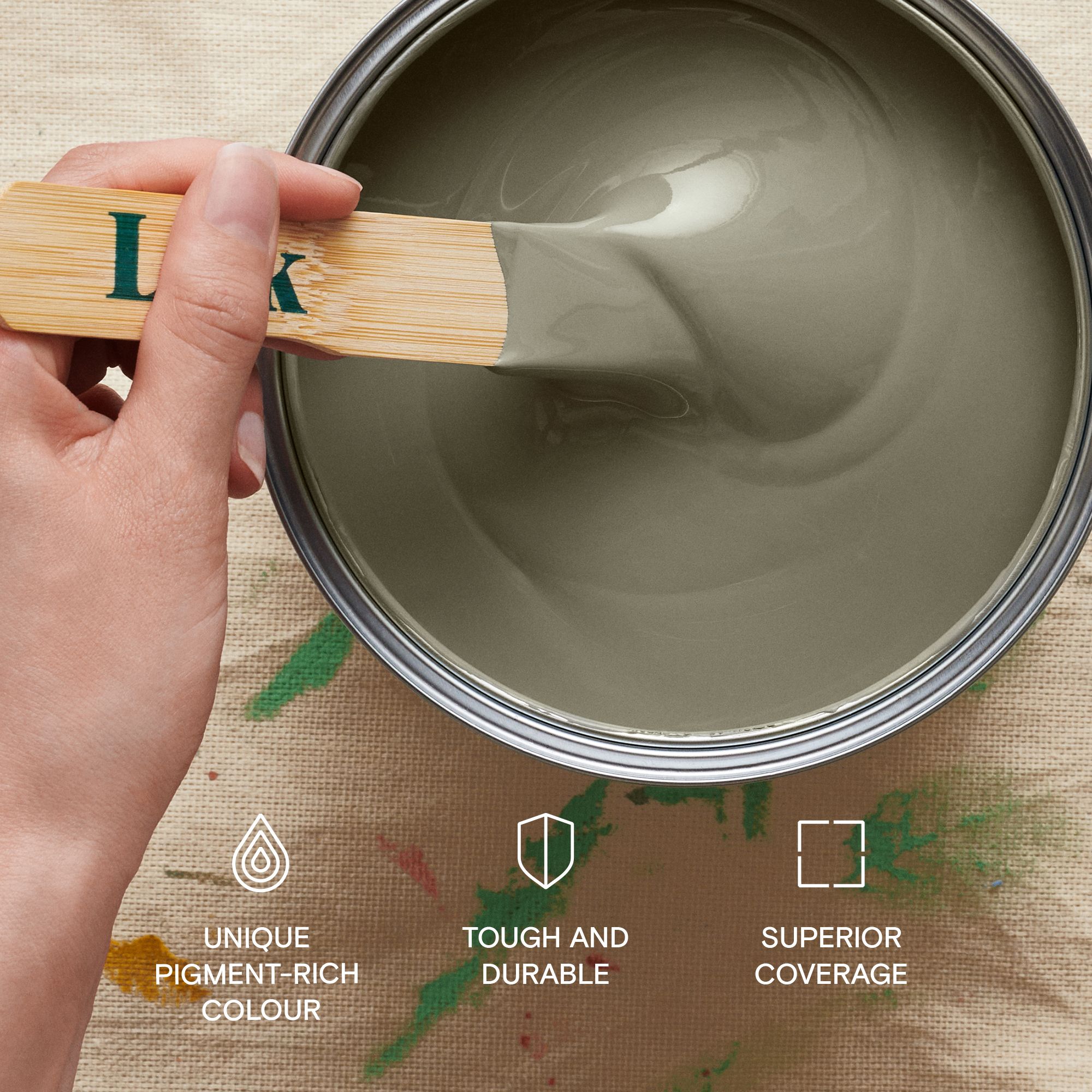 Lick Green 19 Matt Wall & ceiling Emulsion paint, 2.5L